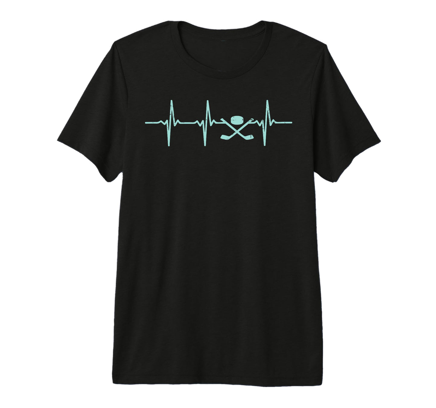 Heartbeat Ice Hockey Player Goalie Fan T-Shirt - Novelty Apparel Men Women - T-Shirt, Sweatshirt, Hoodie