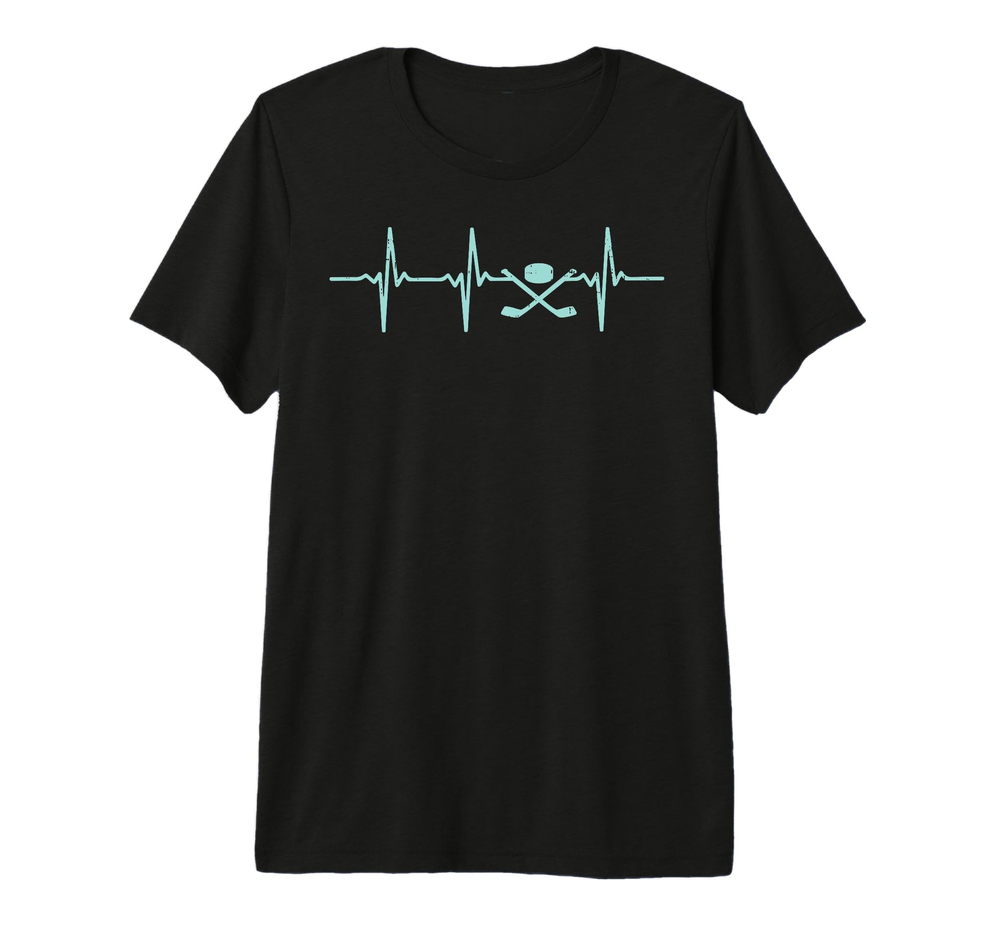 Heartbeat Ice Hockey Player Goalie Fan T-Shirt - Novelty Apparel Men Women - T-Shirt, Sweatshirt, Hoodie