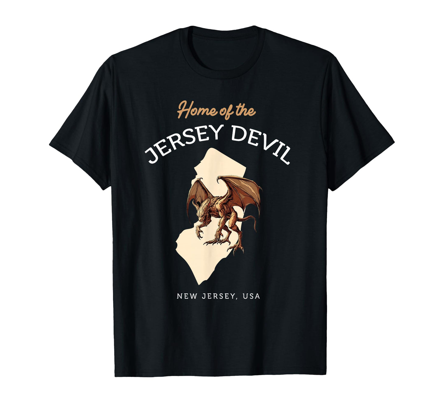 Home Jersey Devil New Jersey Cryptid T-Shirt - Novelty Apparel Unisex - T-Shirt, Sweatshirt, Hoodie