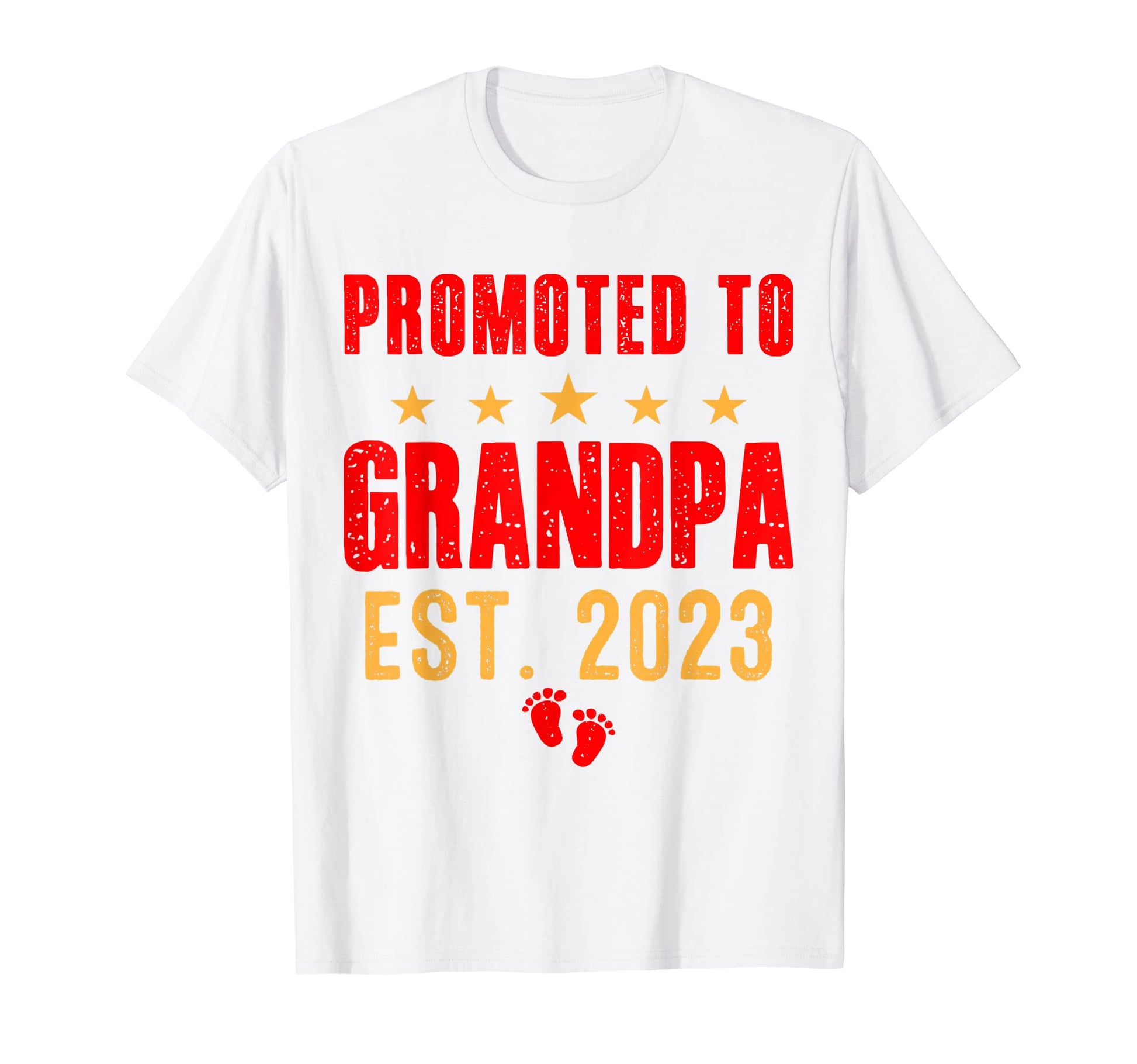 Funny Promoted To Grandpa 2023 Pregnancy T-Shirt - Trendy Graphic Unisex - T-Shirt, Sweatshirt, Hoodie