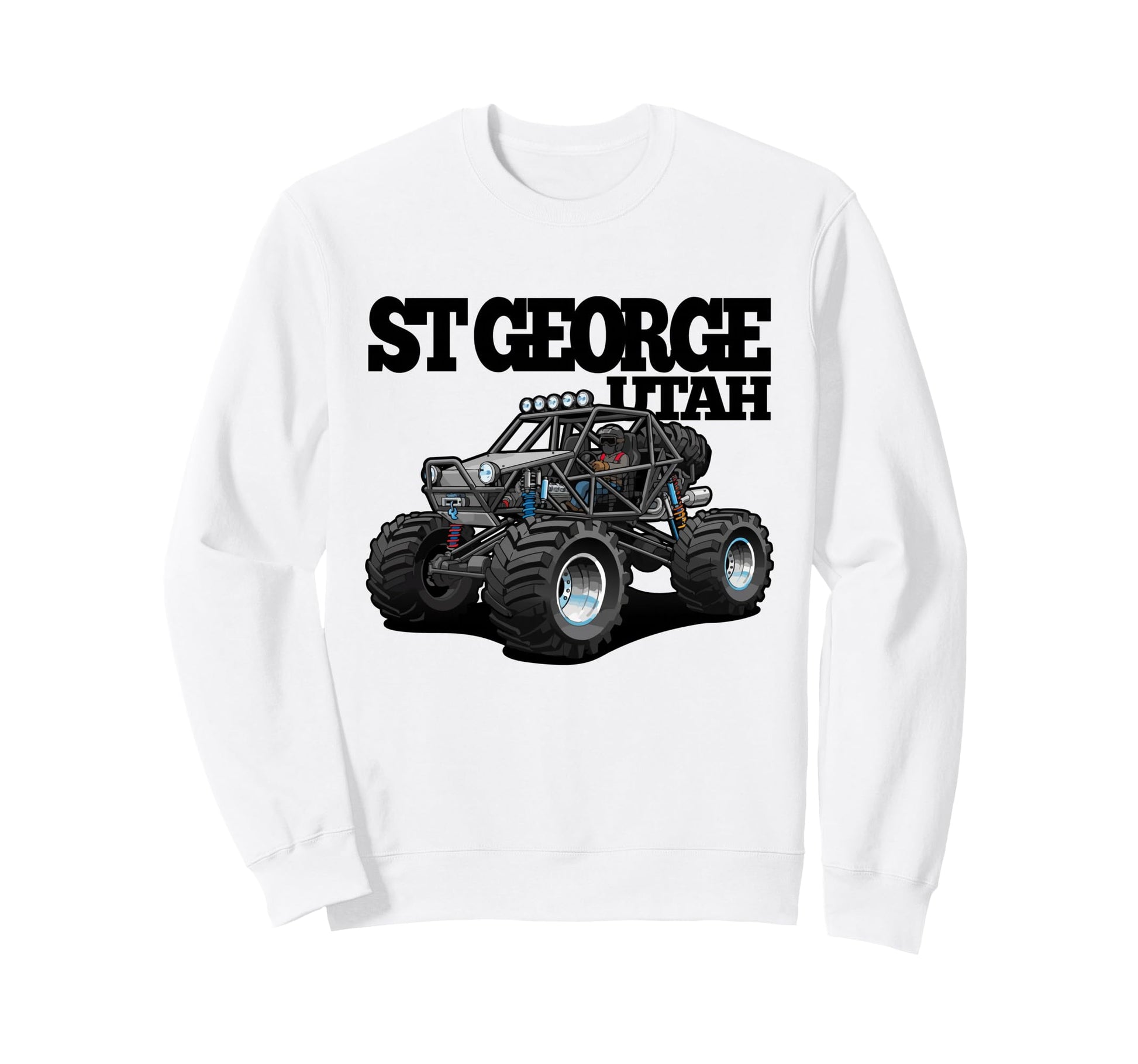St George Utah Side Side Quad 4X4 Sweatshirt - Minimalist Print for Adults - T-Shirt, Sweatshirt, Hoodie