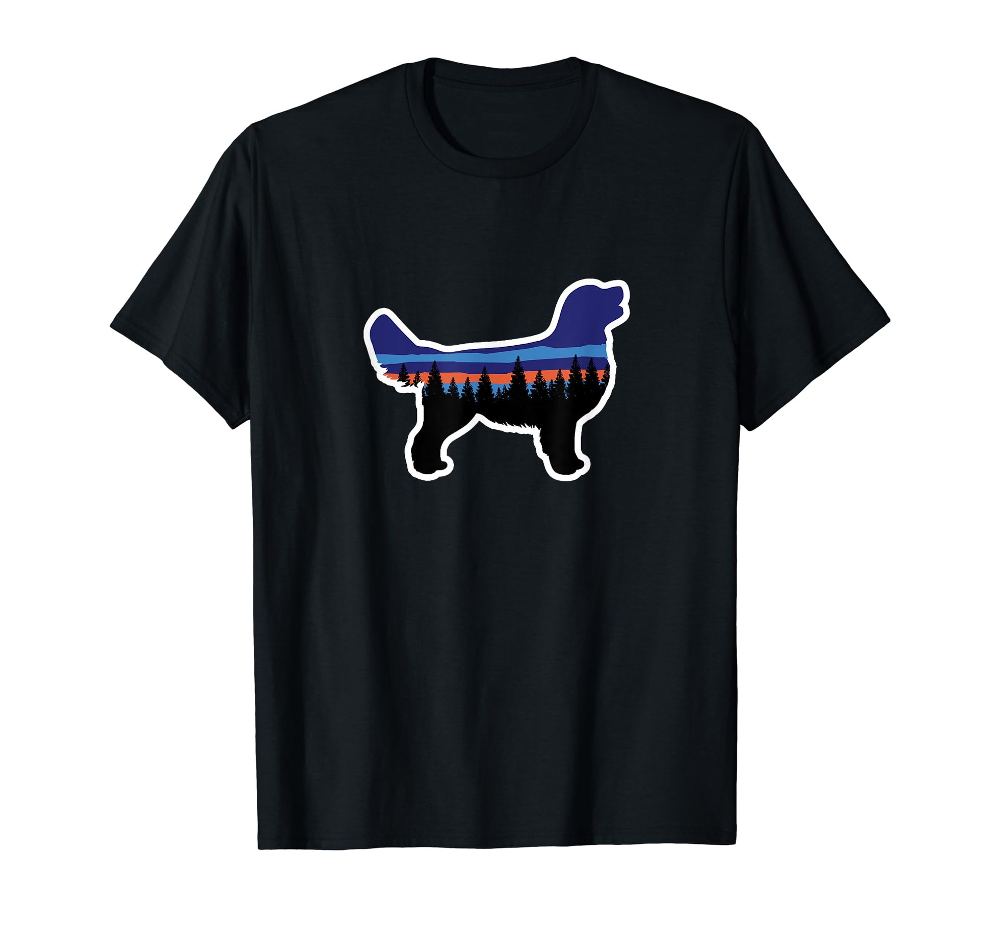 Golden Retriever Dog Trail Hiking T-Shirt - Fun Novelty Design Men Women - T-Shirt, Sweatshirt, Hoodie