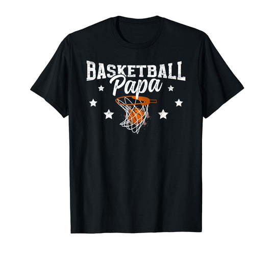 Basketball Papa Grandpa Papa T-Shirt - Aesthetic Graphic for Adults - T-Shirt, Sweatshirt, Hoodie