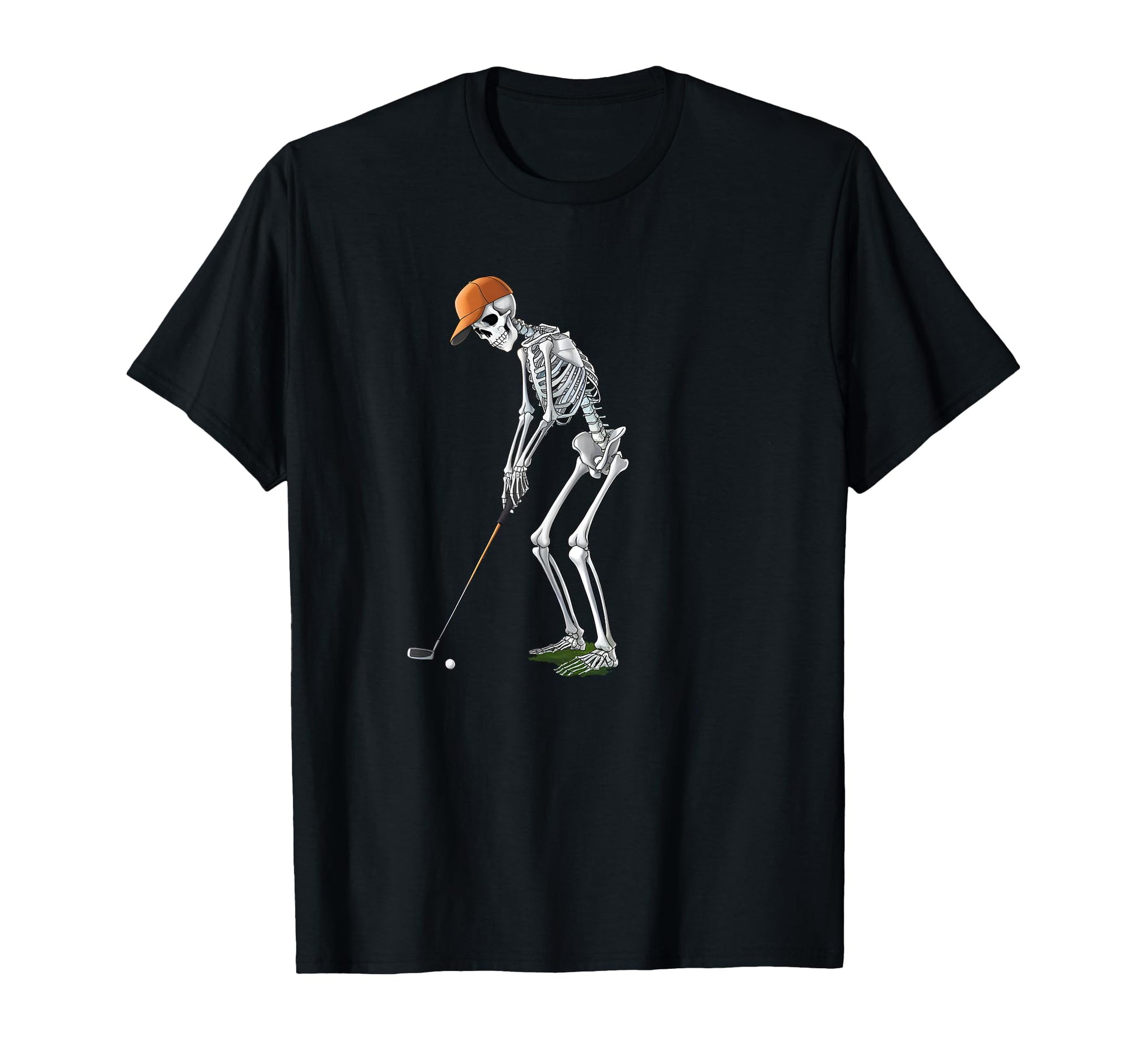 Skeleton Golfer Halloween Golf Player T-Shirt - Trendy Graphic for Adults - T-Shirt, Sweatshirt, Hoodie