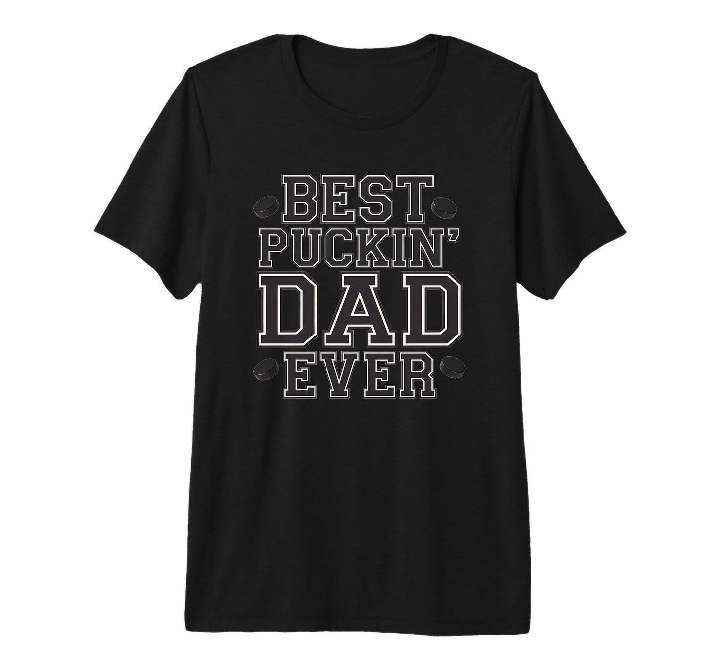 Mens Best Puckin Dad Ever Hockey Dad T-Shirt - Unique Graphic for Adults - T-Shirt, Sweatshirt, Hoodie