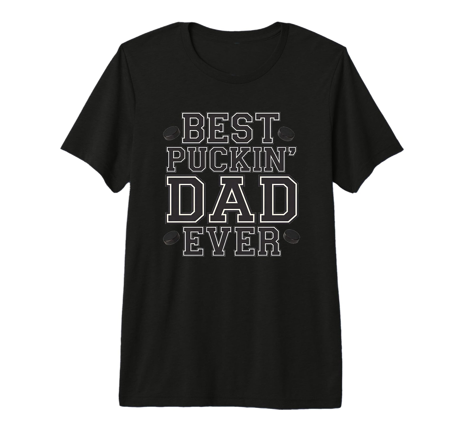Mens Best Puckin Dad Ever Hockey Dad T-Shirt - Unique Graphic for Adults - T-Shirt, Sweatshirt, Hoodie