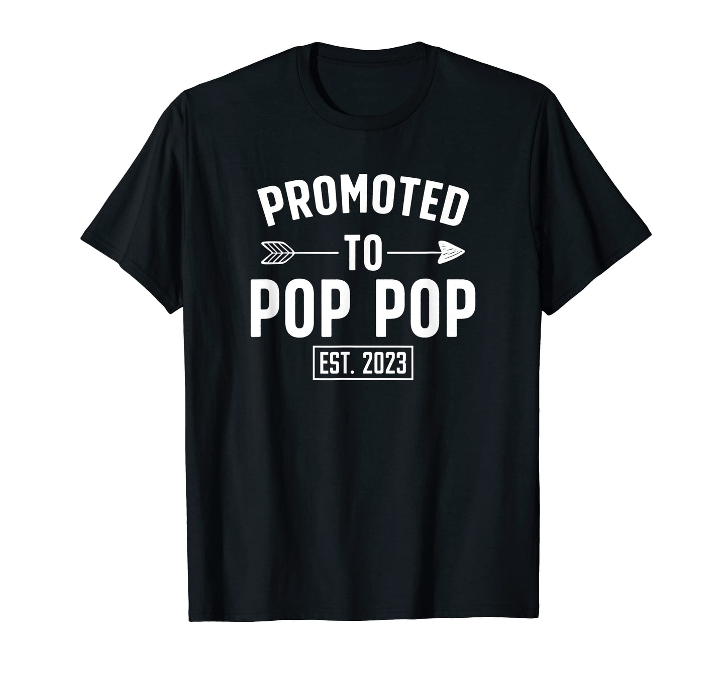 Mens Promoted To Pop Pop 2023 First T-Shirt - Custom Art Print for Adults - T-Shirt, Sweatshirt, Hoodie