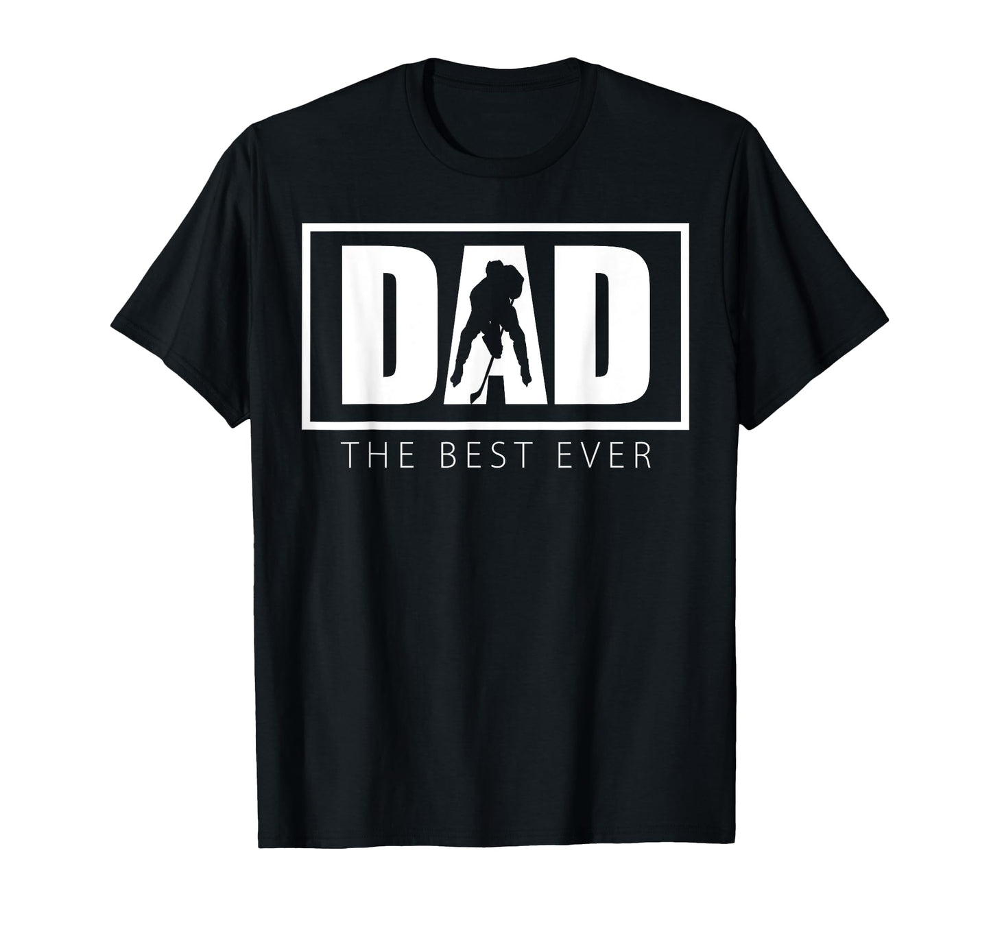 Ice Hockey Dad Father Dad Best Ever T-Shirt - Custom Art Print for Adults - T-Shirt, Sweatshirt, Hoodie