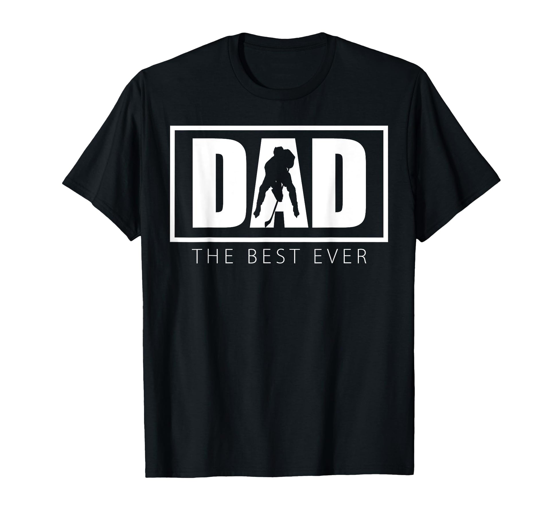 Ice Hockey Dad Father Dad Best Ever T-Shirt - Custom Art Print for Adults - T-Shirt, Sweatshirt, Hoodie