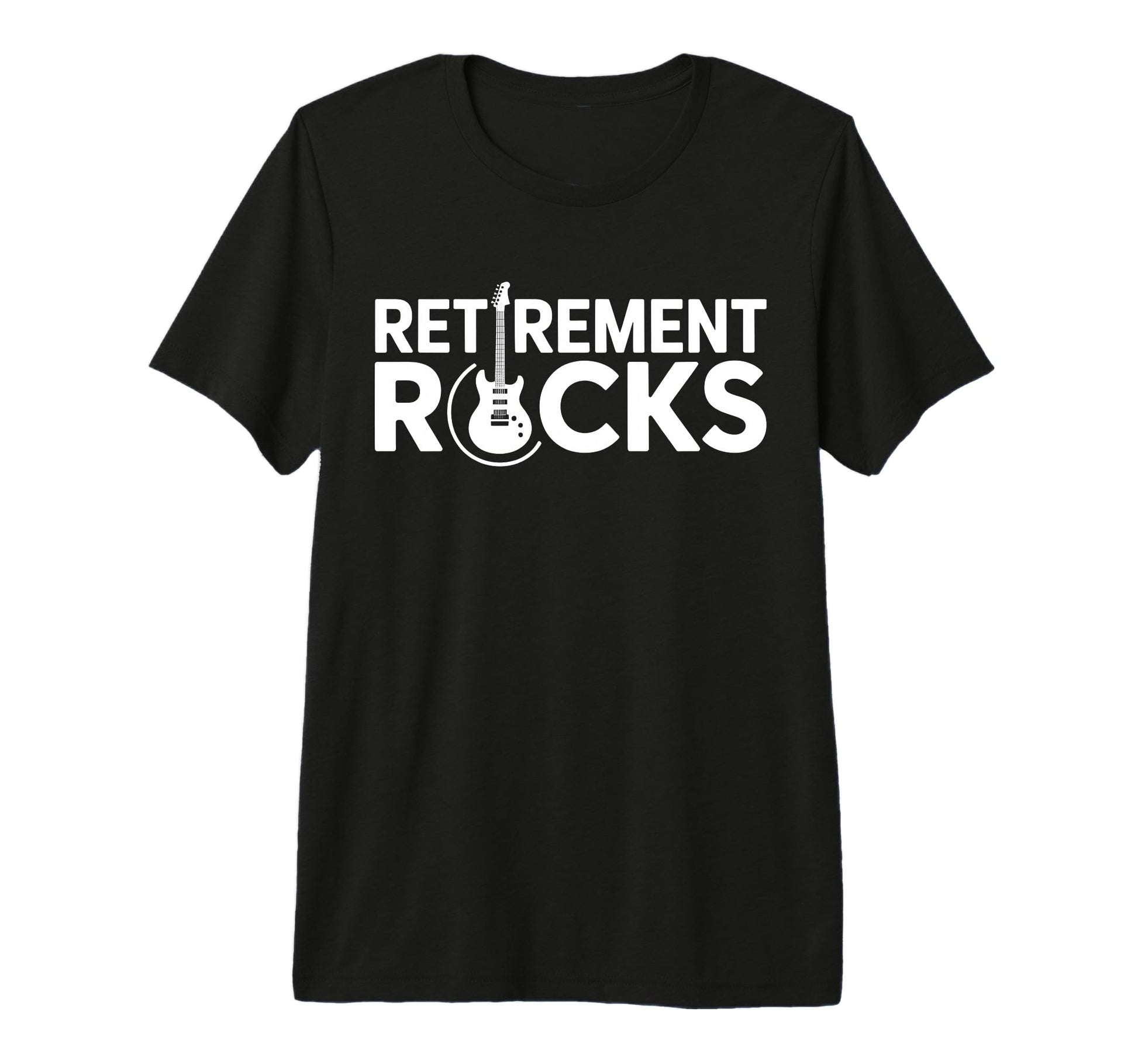 Retirement Rocks Acoustic Electric T-Shirt - Custom Art Print for Adults - T-Shirt, Sweatshirt, Hoodie
