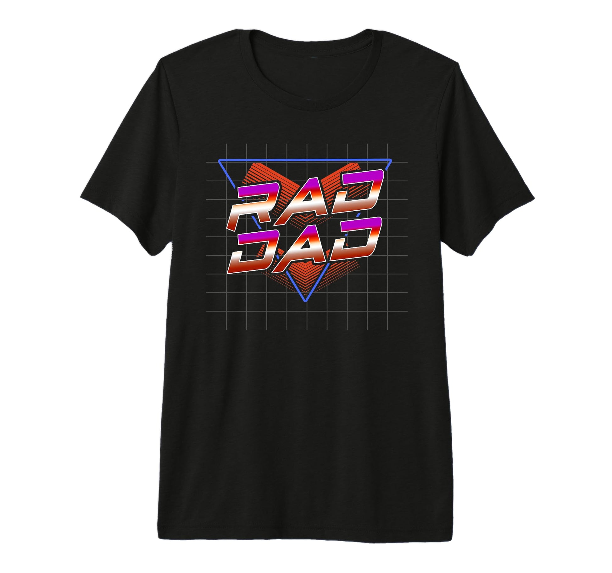 Best Father 80S Rad Dad Fathers Day T-Shirt - Minimalist Print for Adults - T-Shirt, Sweatshirt, Hoodie