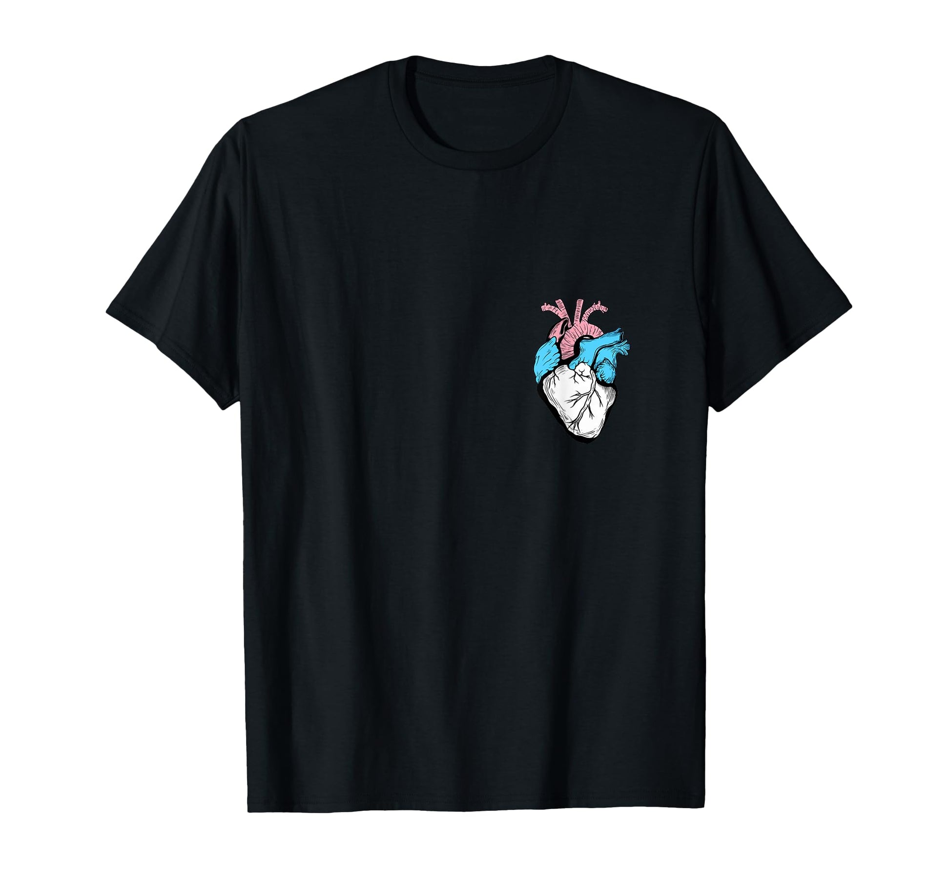 Trans Pride Lgbtq Transexual Heart T-Shirt - Minimalist Print Men Women - T-Shirt, Sweatshirt, Hoodie