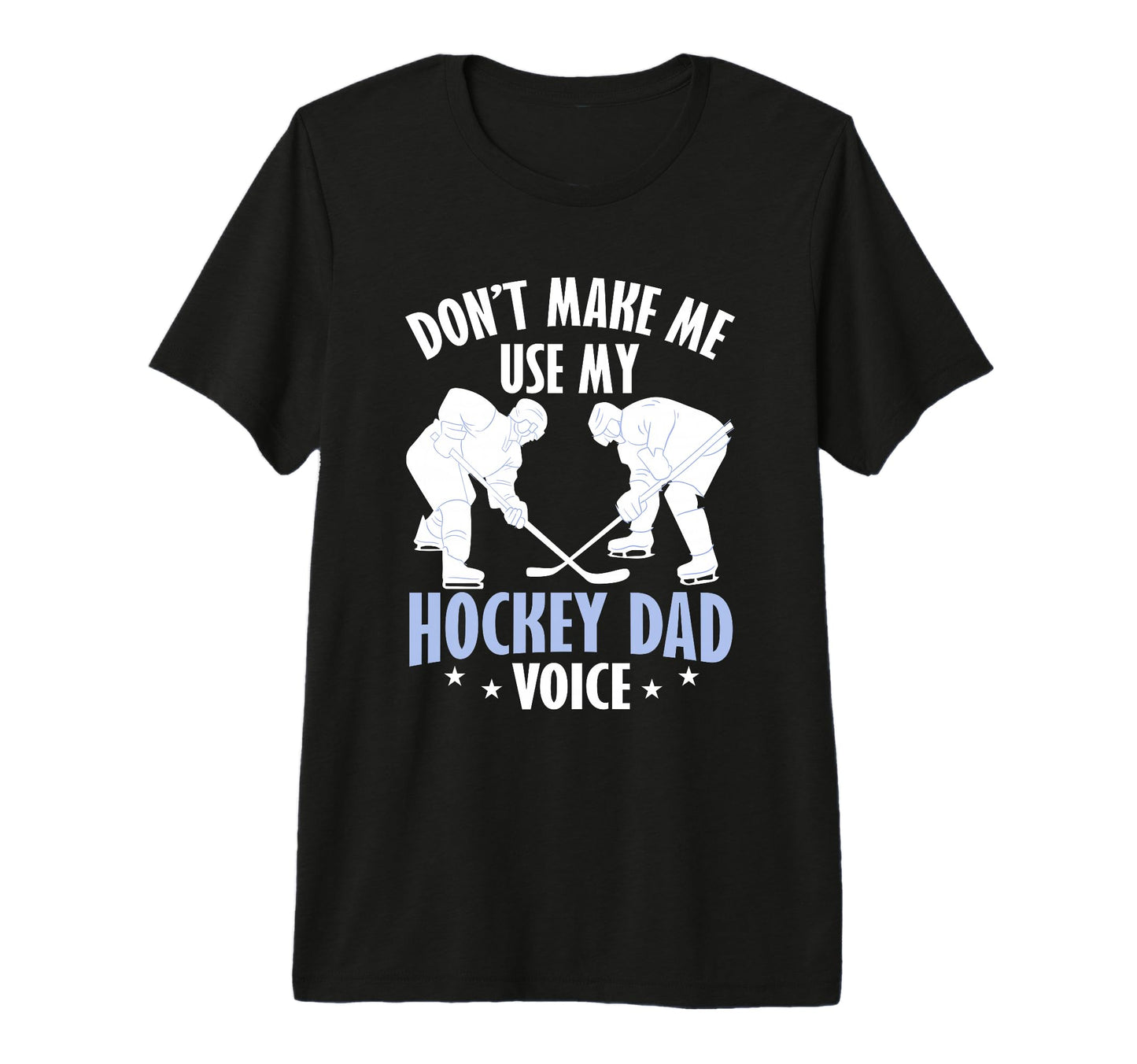 Ice Hockey Dad Tri Blend T-Shirt - Custom Art Print Men Women - T-Shirt, Sweatshirt, Hoodie