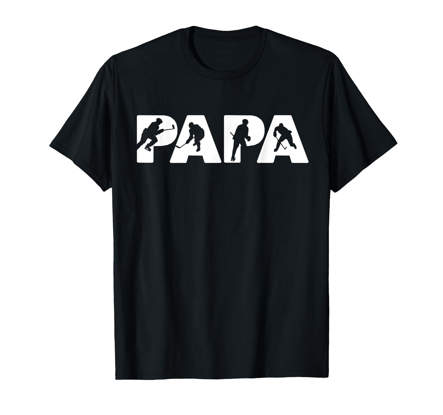 Funny Ice Hockey Papa Ice Hockey Dad T-Shirt - Graphic Print for Adults - T-Shirt, Sweatshirt, Hoodie