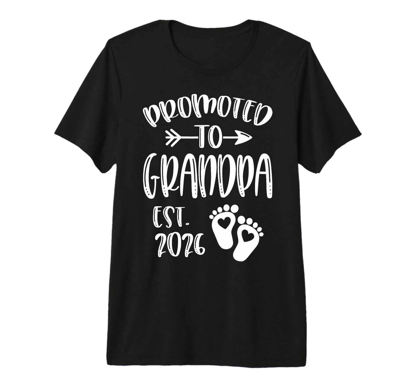 Promoted To Grandpa 2026 Tri T-Shirt - Casual Everyday Wear for Adults - T-Shirt, Sweatshirt, Hoodie