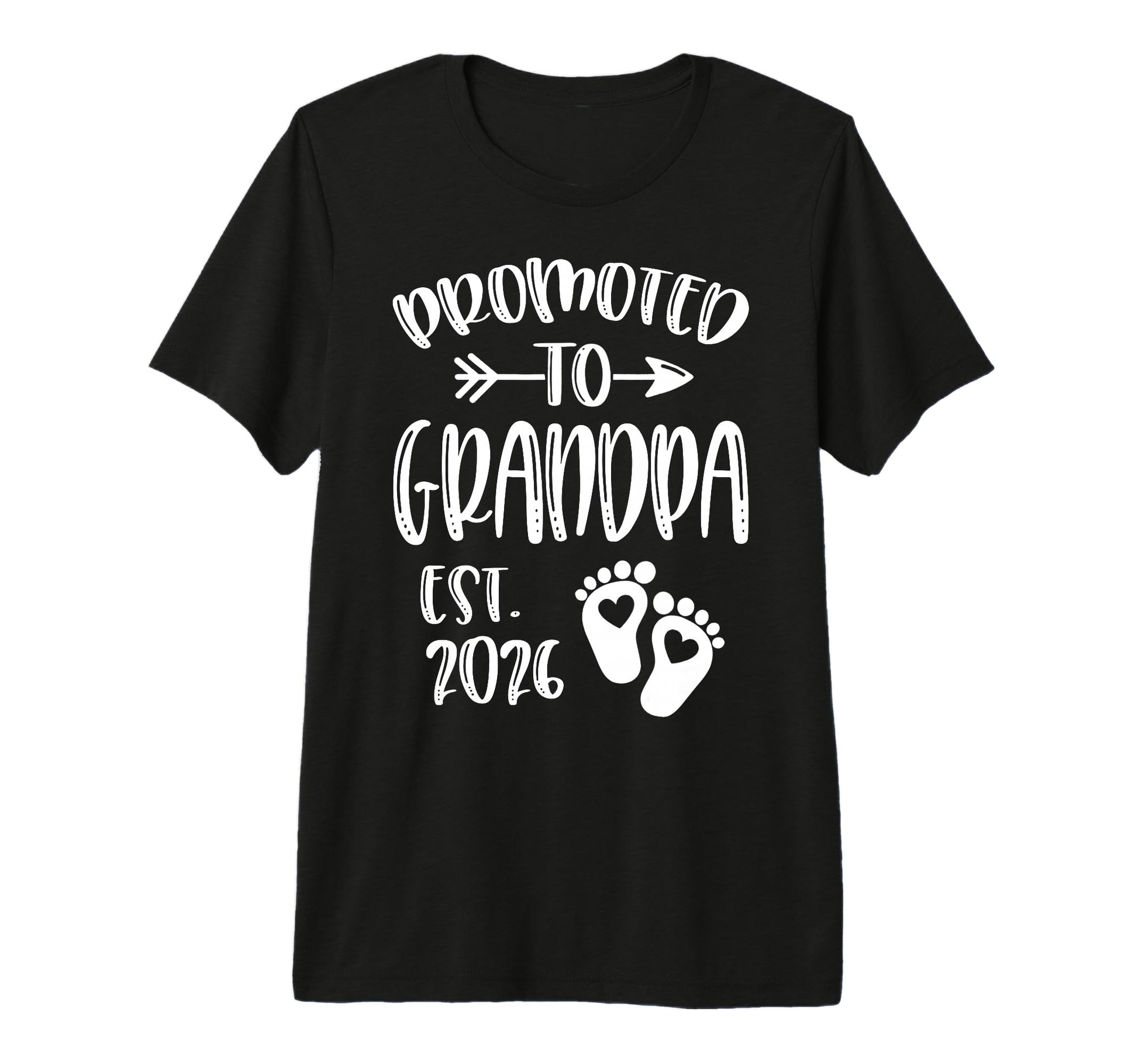 Promoted To Grandpa 2026 Tri T-Shirt - Casual Everyday Wear for Adults - T-Shirt, Sweatshirt, Hoodie
