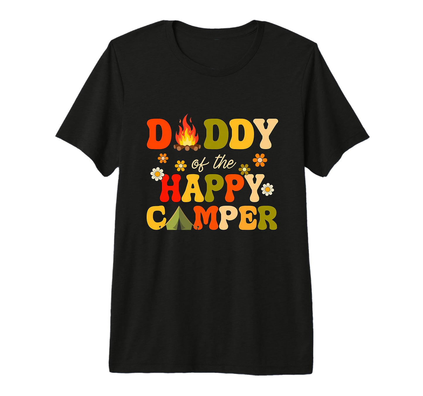 Mens Daddy Happy Camper 1St Birthday T-Shirt - Graphic Print Unisex - T-Shirt, Sweatshirt, Hoodie