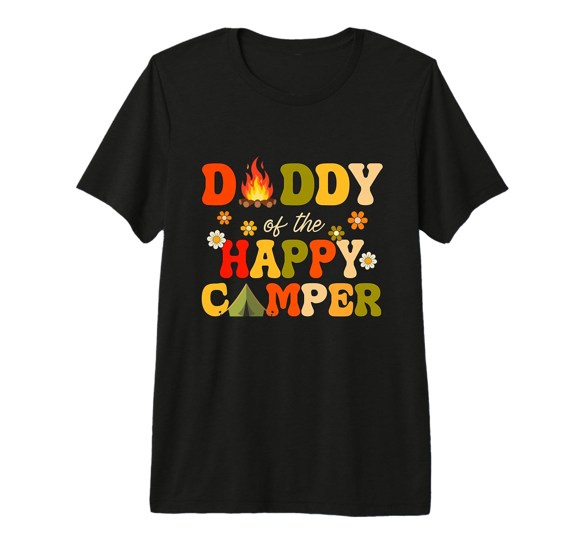Mens Daddy Happy Camper 1St Birthday T-Shirt - Graphic Print Unisex - T-Shirt, Sweatshirt, Hoodie