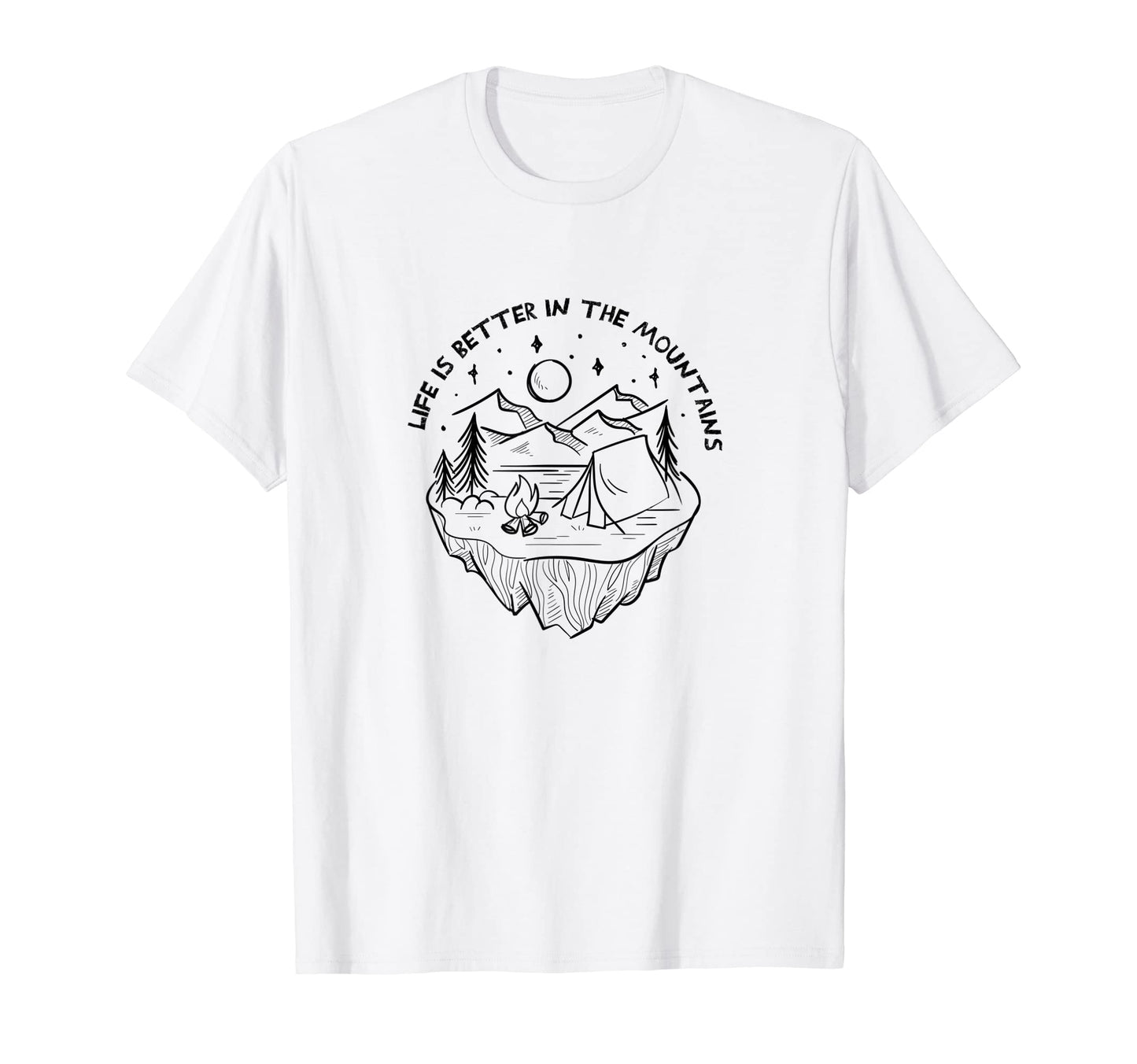Life Mountains Wildlife Hiking T-Shirt - Casual Everyday Wear for Adults - T-Shirt, Sweatshirt, Hoodie