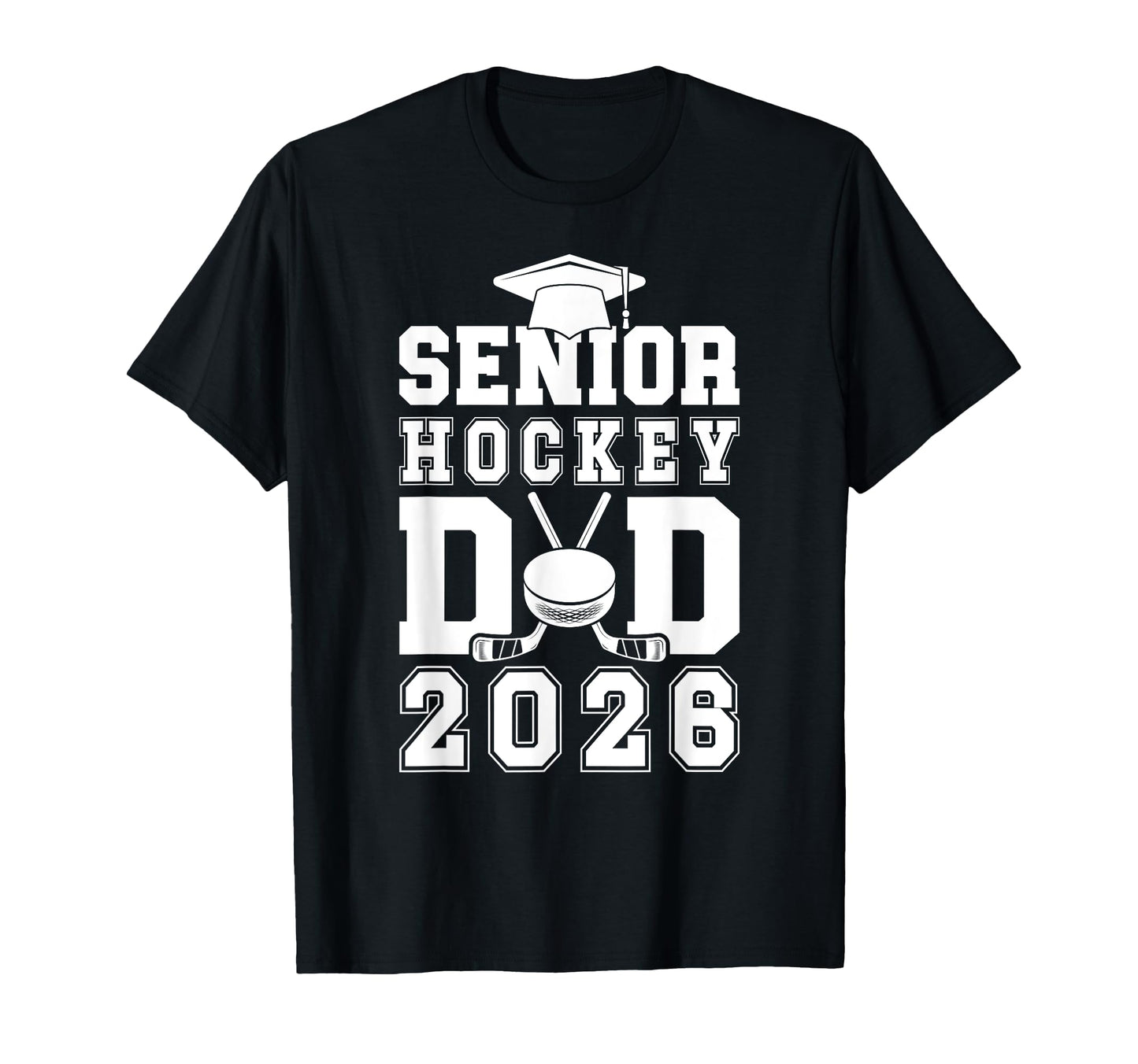 Hockey Senior Dad Ice Hockey Player T-Shirt - Trendy Graphic for Adults - T-Shirt, Sweatshirt, Hoodie