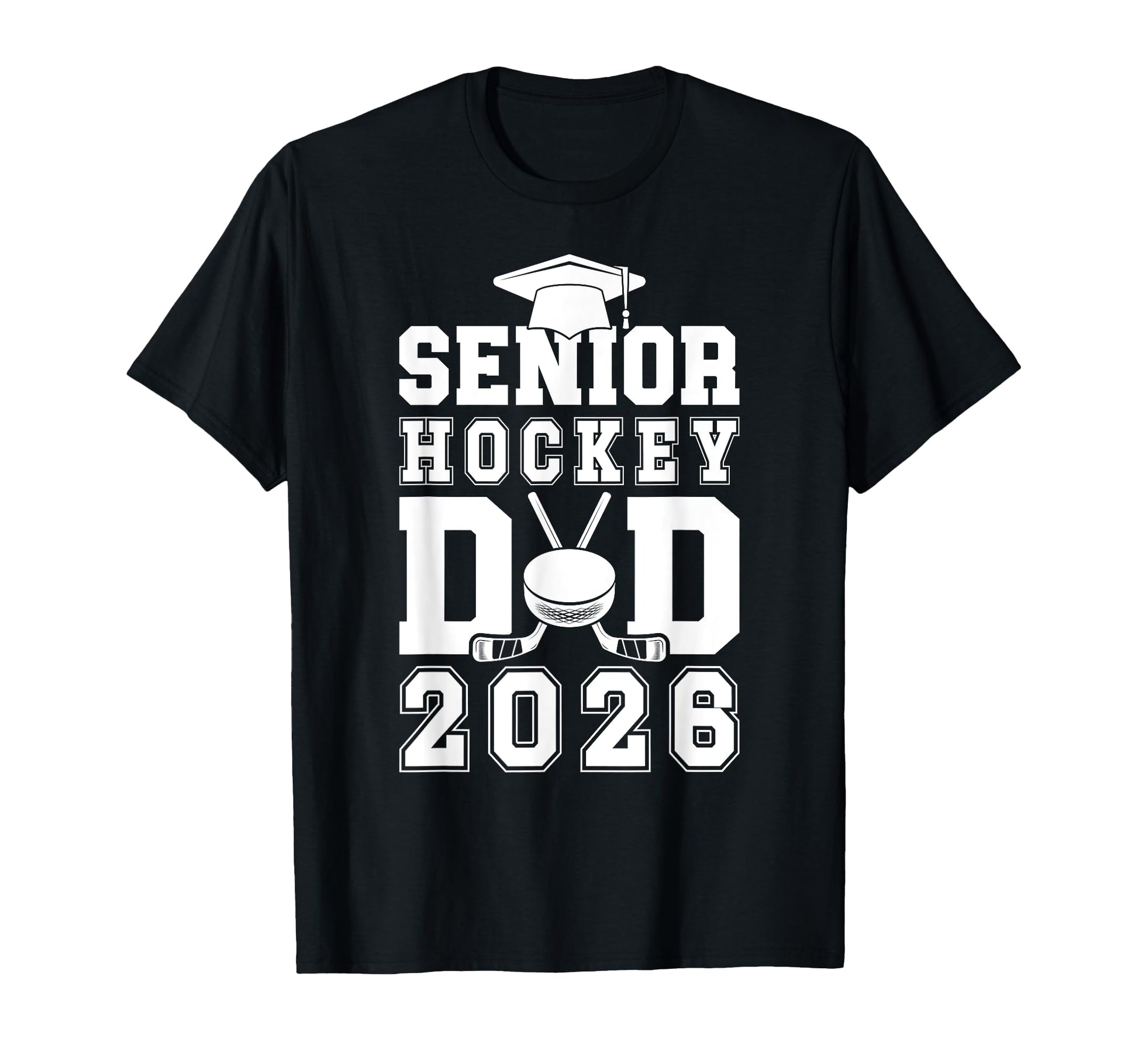 Hockey Senior Dad Ice Hockey Player T-Shirt - Trendy Graphic for Adults - T-Shirt, Sweatshirt, Hoodie