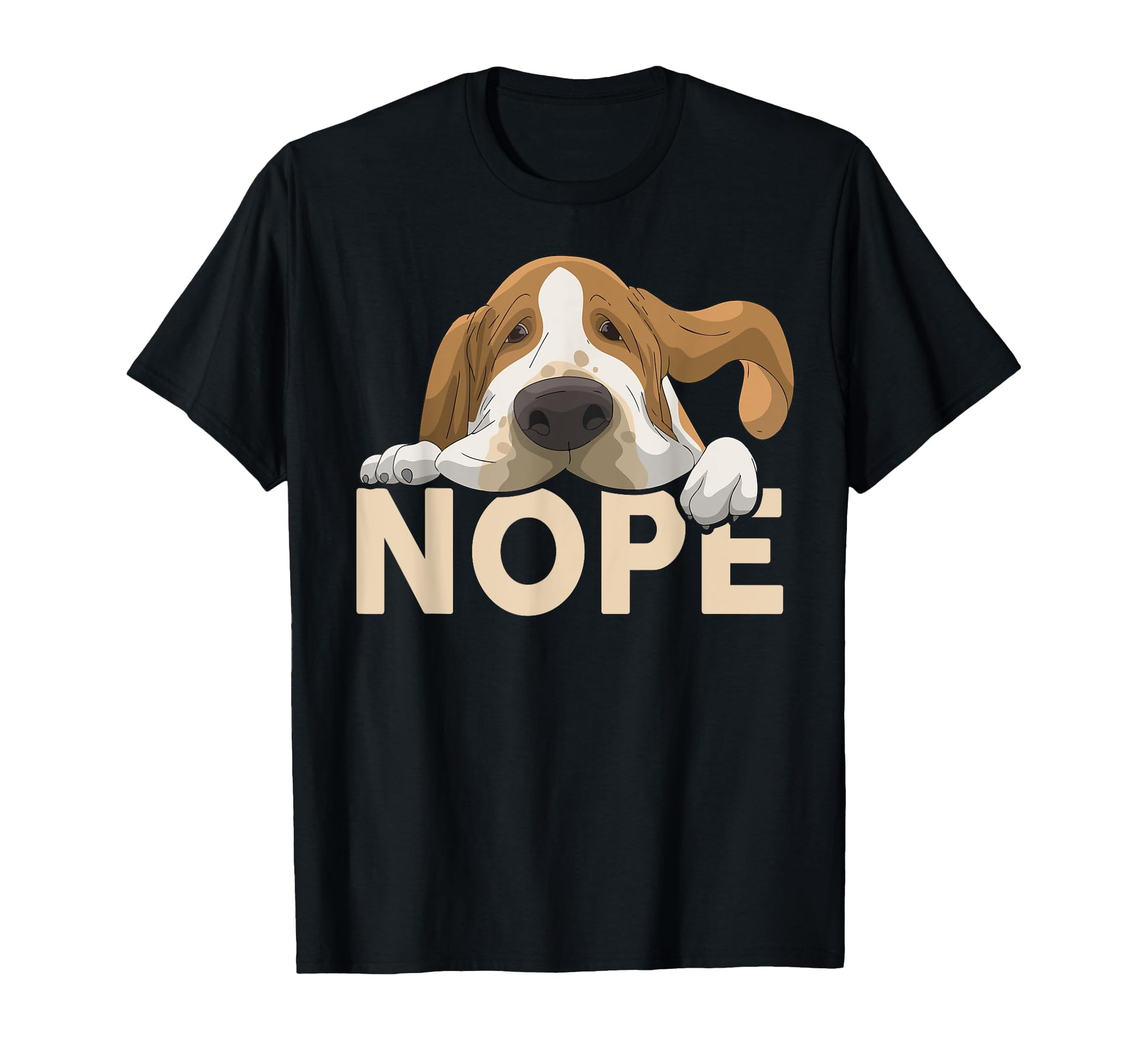 Basset Hound Dad Gifts Nope Funny T-Shirt - Unique Graphic for Adults - T-Shirt, Sweatshirt, Hoodie