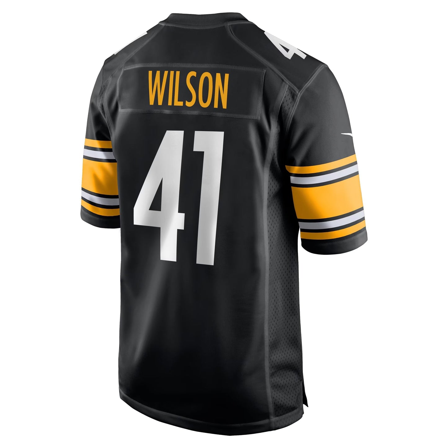 Pittsburgh Steelers Payton Wilson Black Game Jersey football jersey product view 2