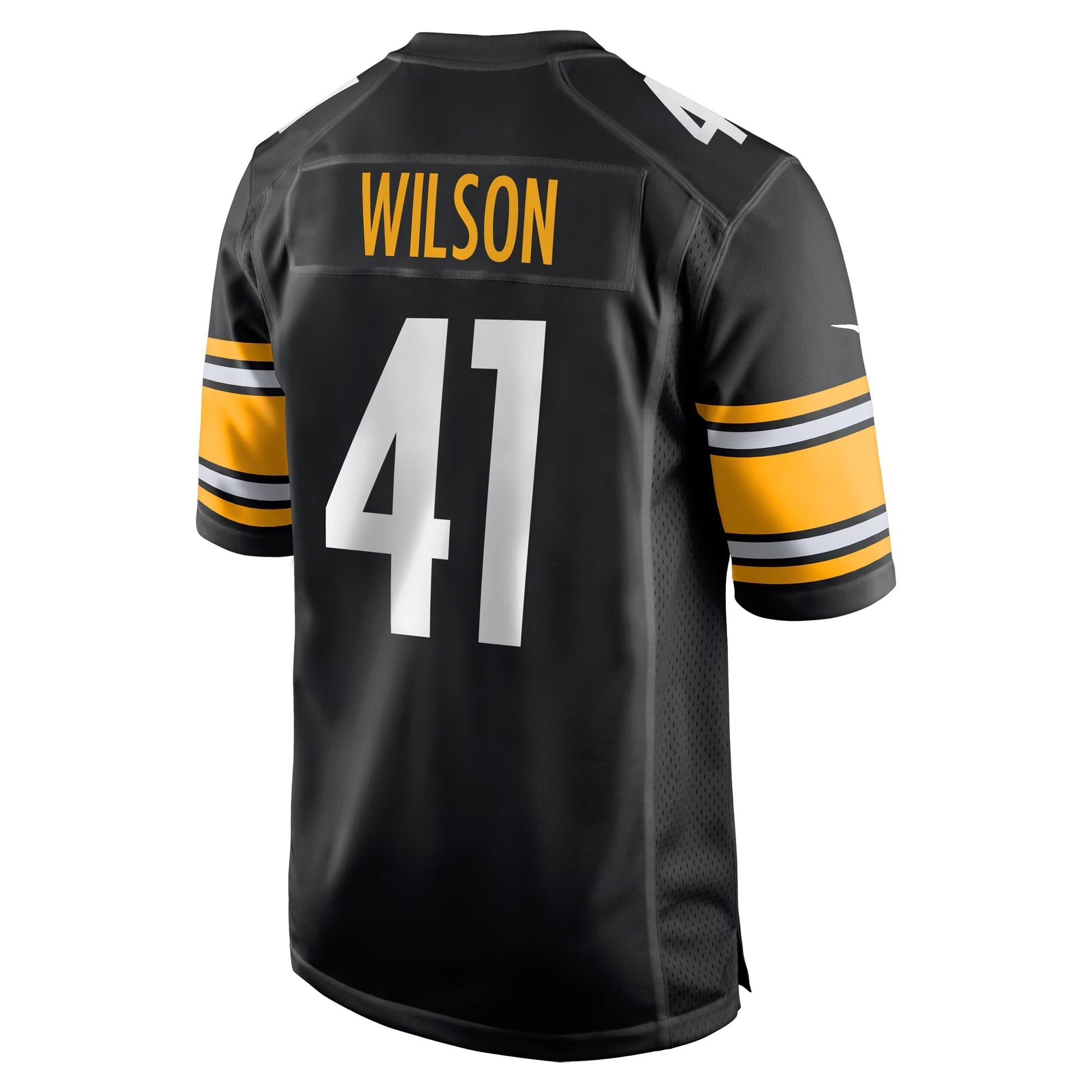Pittsburgh Steelers Payton Wilson Black Game Jersey football jersey product view 2