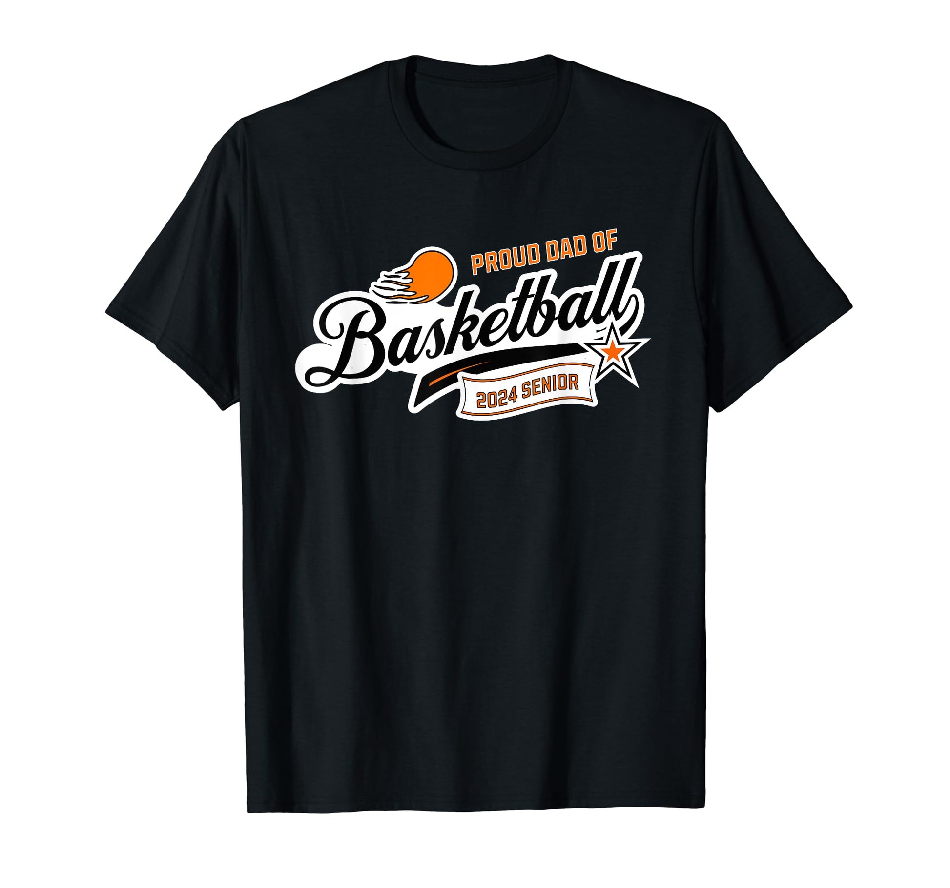 Proud Dad Class 2024 Senior Basketball T-Shirt - Minimalist Print Unisex - T-Shirt, Sweatshirt, Hoodie