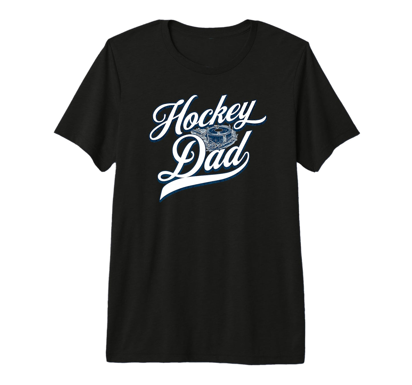 Hockey Dad American Ice Hockey T-Shirt - Casual Everyday Wear Men Women - T-Shirt, Sweatshirt, Hoodie