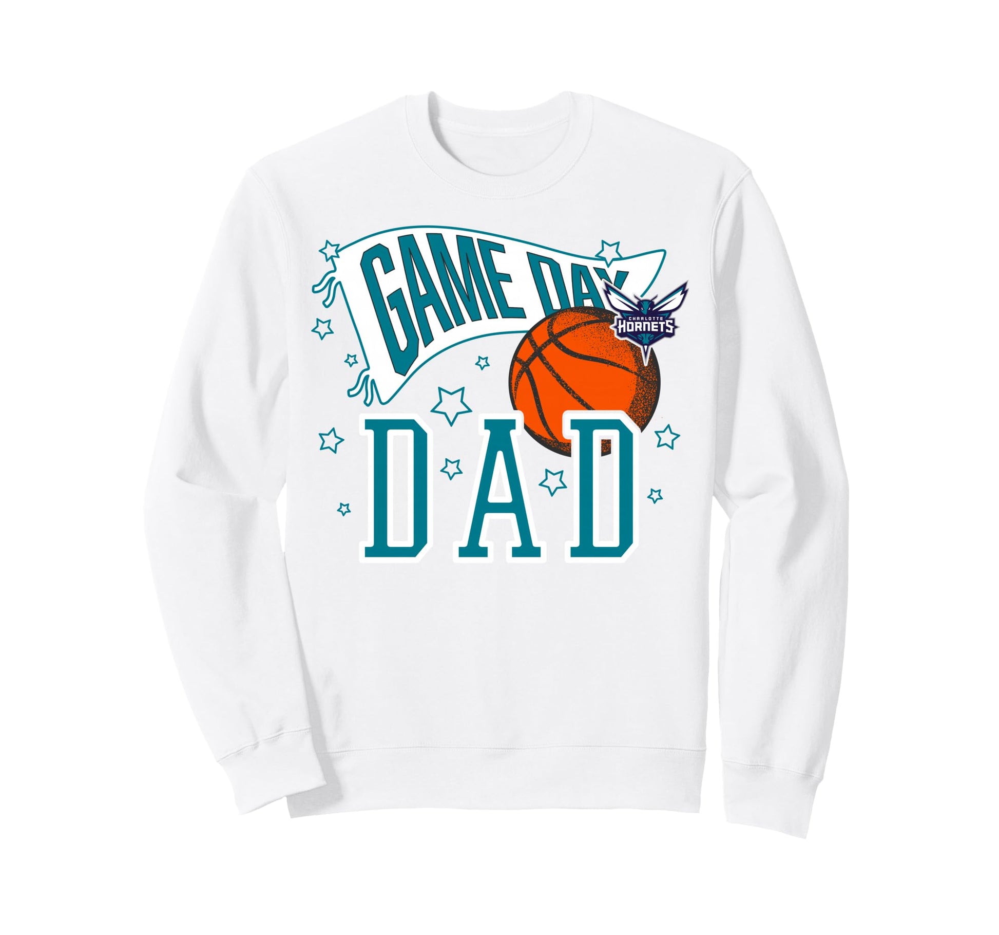 Nba Charlotte Hornets Fathers Day Sweatshirt - Graphic Print for Adults - T-Shirt, Sweatshirt, Hoodie