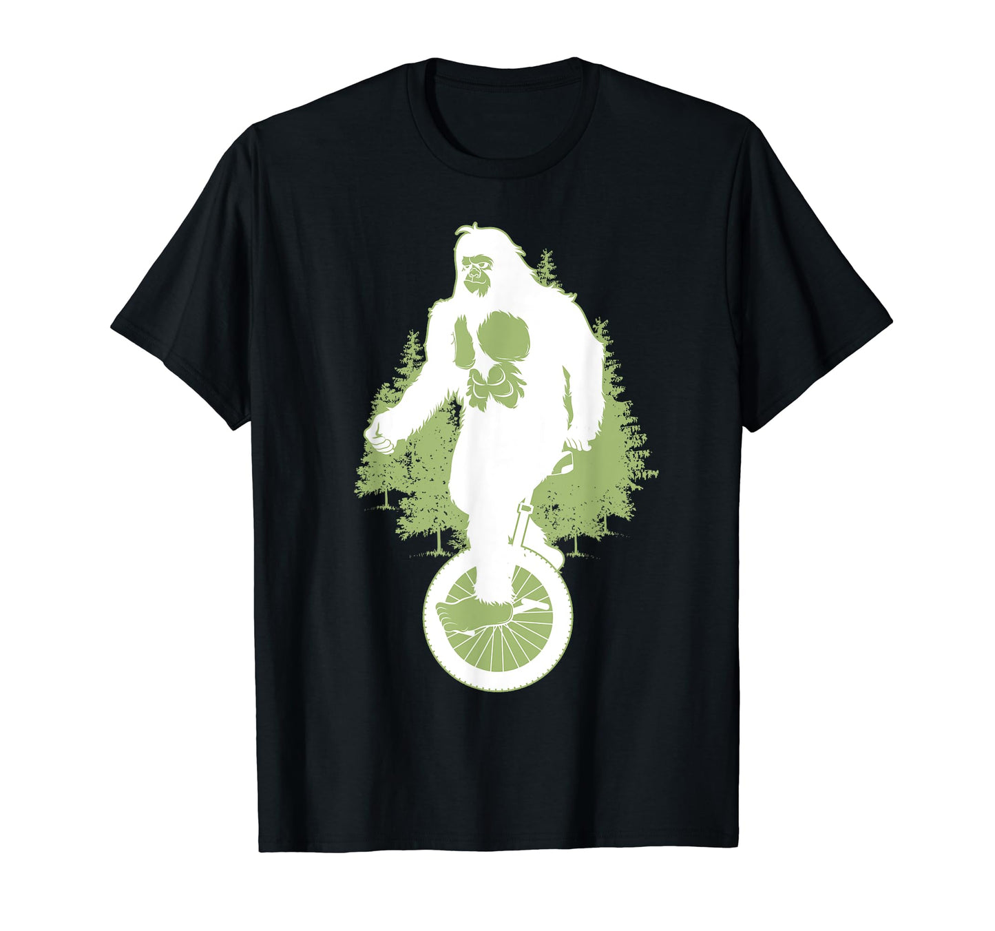 Bigfoot Unicycle Bike Unicyclist Yeti T-Shirt - Streetwear Style Men Women - T-Shirt, Sweatshirt, Hoodie