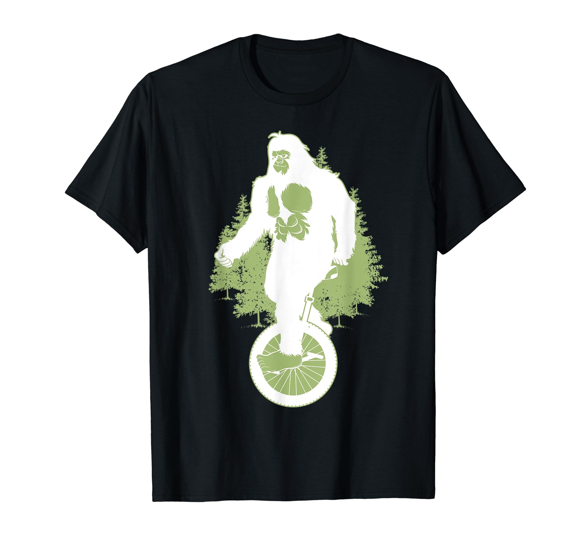 Bigfoot Unicycle Bike Unicyclist Yeti T-Shirt - Streetwear Style Men Women - T-Shirt, Sweatshirt, Hoodie