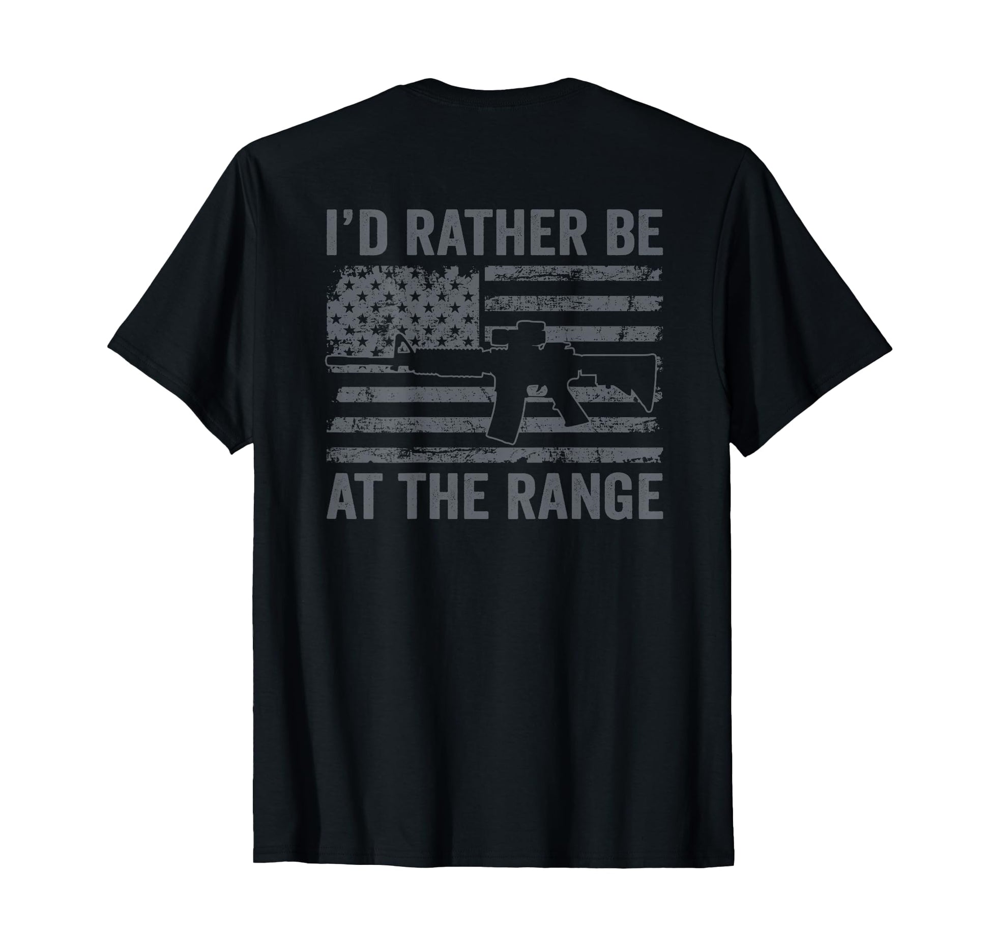 Id Rather Be Gun Range Ar15 Gun Usa T-Shirt - Fun Novelty Design Men Women - T-Shirt, Sweatshirt, Hoodie