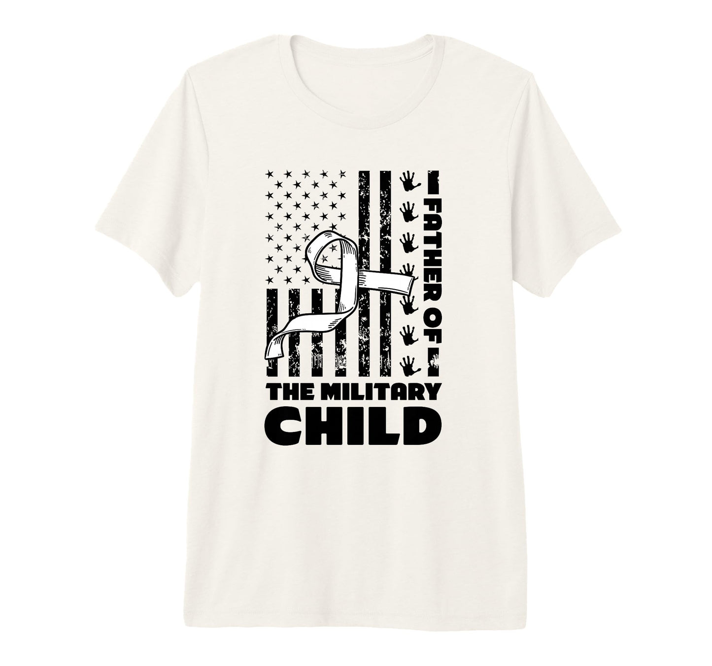 Mens Dad Father Military Child Tri Blend T-Shirt - Trendy Graphic Unisex - T-Shirt, Sweatshirt, Hoodie