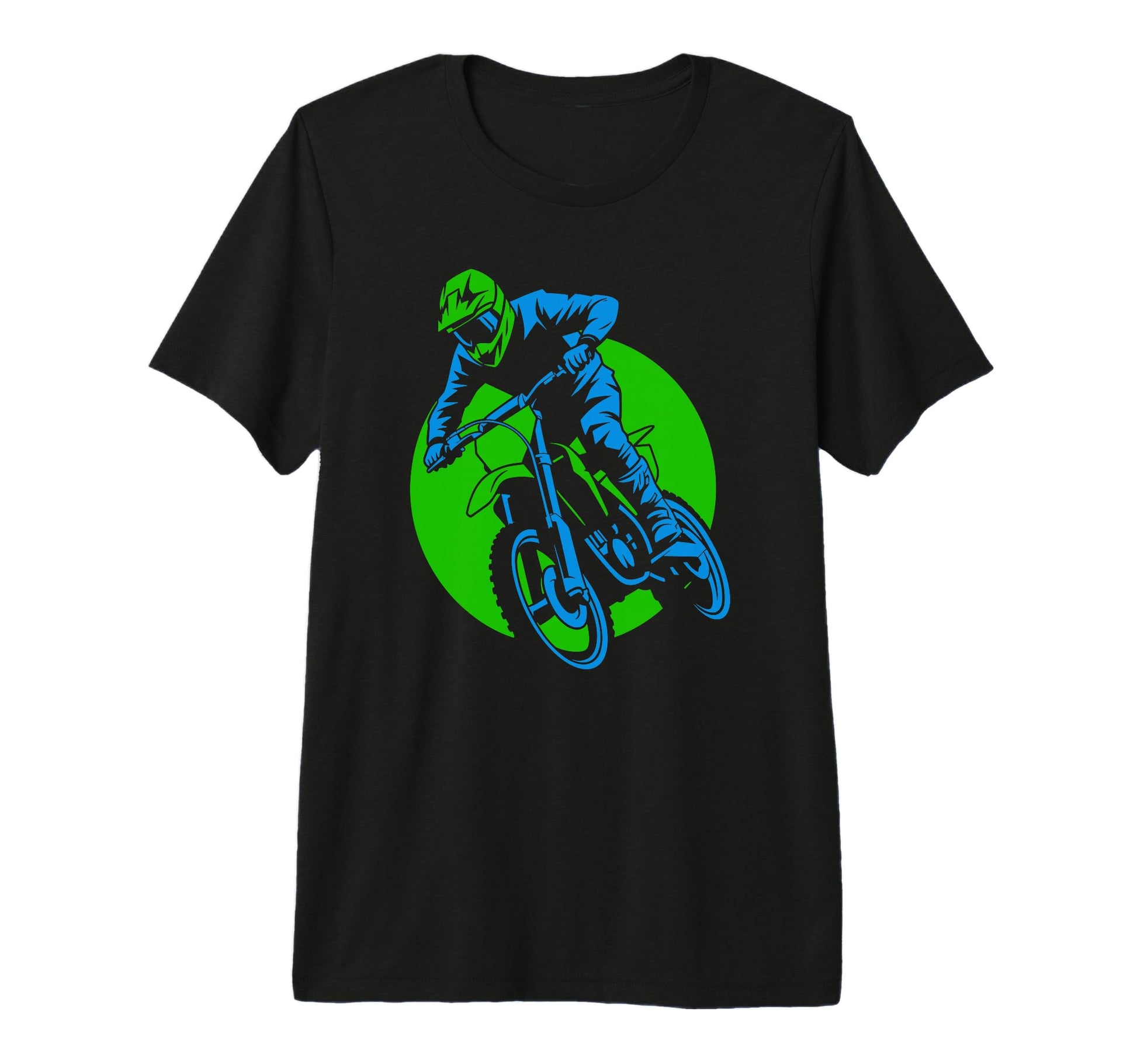 Off Road Motorcycle Dad Loves Racing His T-Shirt - Unique Graphic Unisex - T-Shirt, Sweatshirt, Hoodie