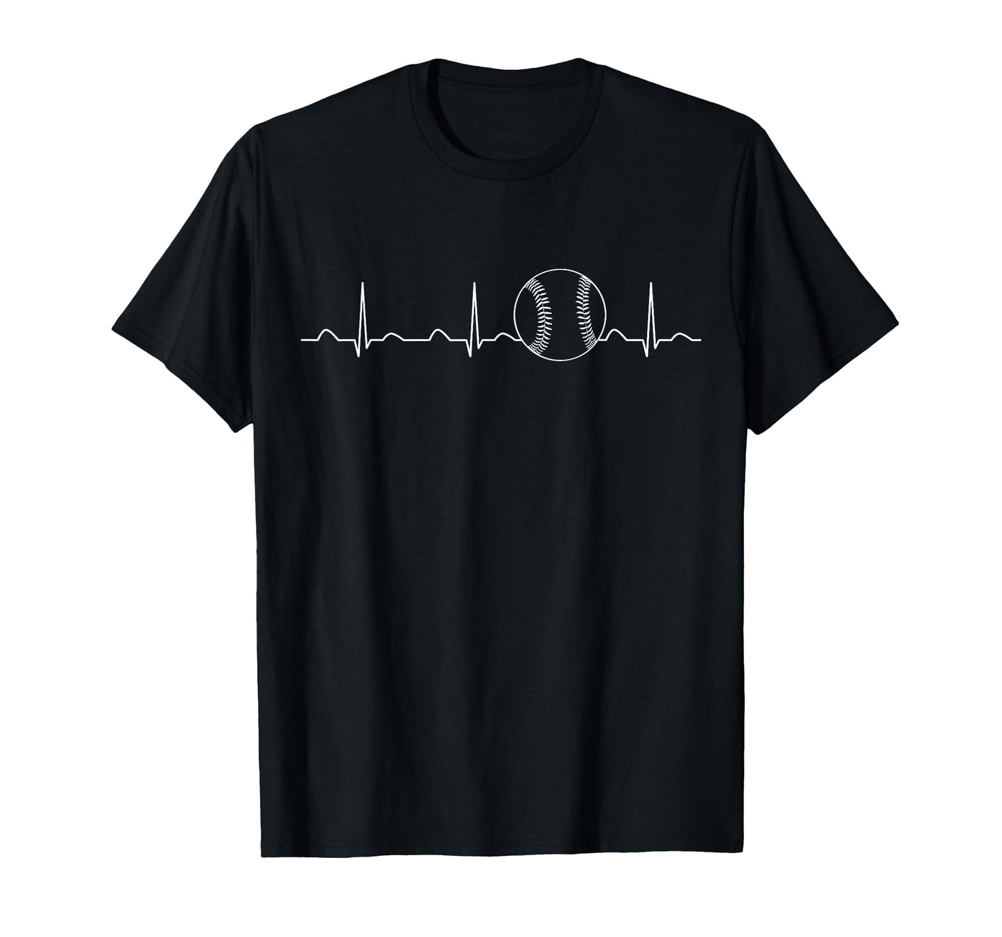 Baseball Heartbeat Love Baseball Mom T-Shirt - Minimalist Print Men Women - T-Shirt, Sweatshirt, Hoodie