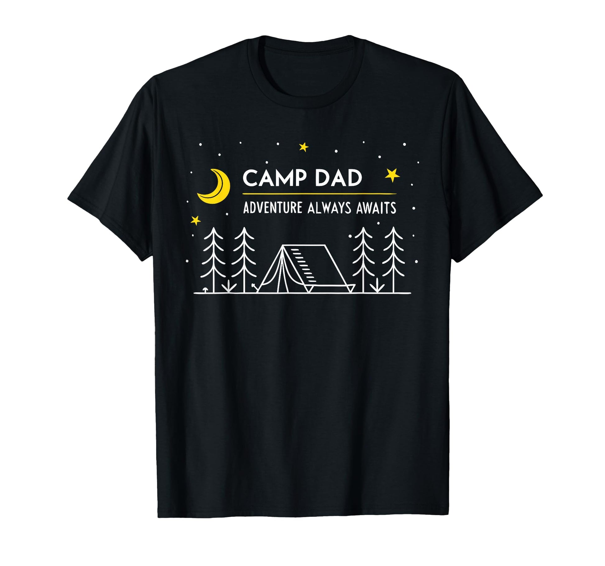 Camp Dad Camping Fathers Day T-Shirt - Custom Art Print Unisex - T-Shirt, Sweatshirt, Hoodie