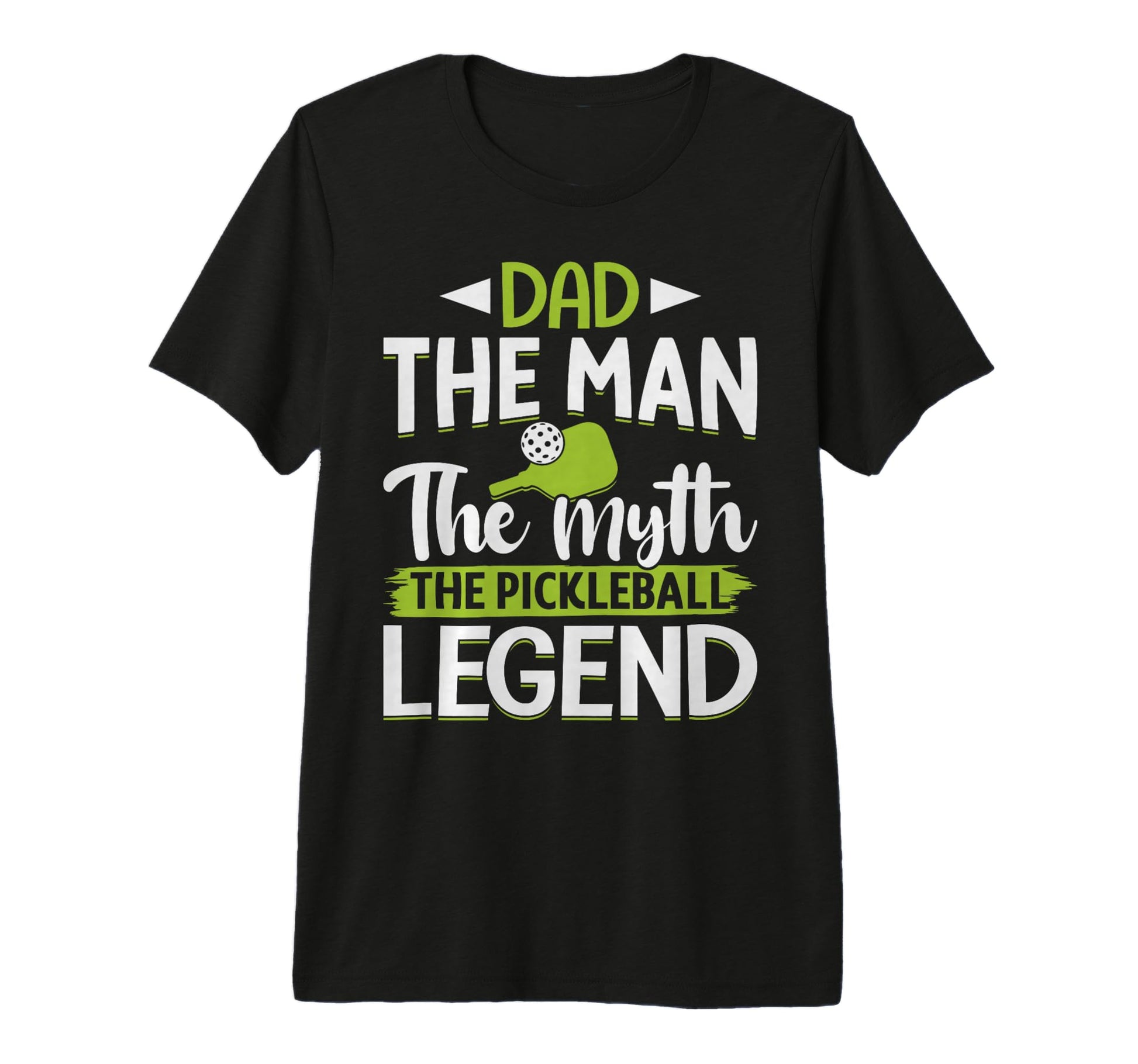 Dad Myth Pickleball Legend Tri Blend T-Shirt - Fun Novelty Design Unisex - T-Shirt, Sweatshirt, Hoodie