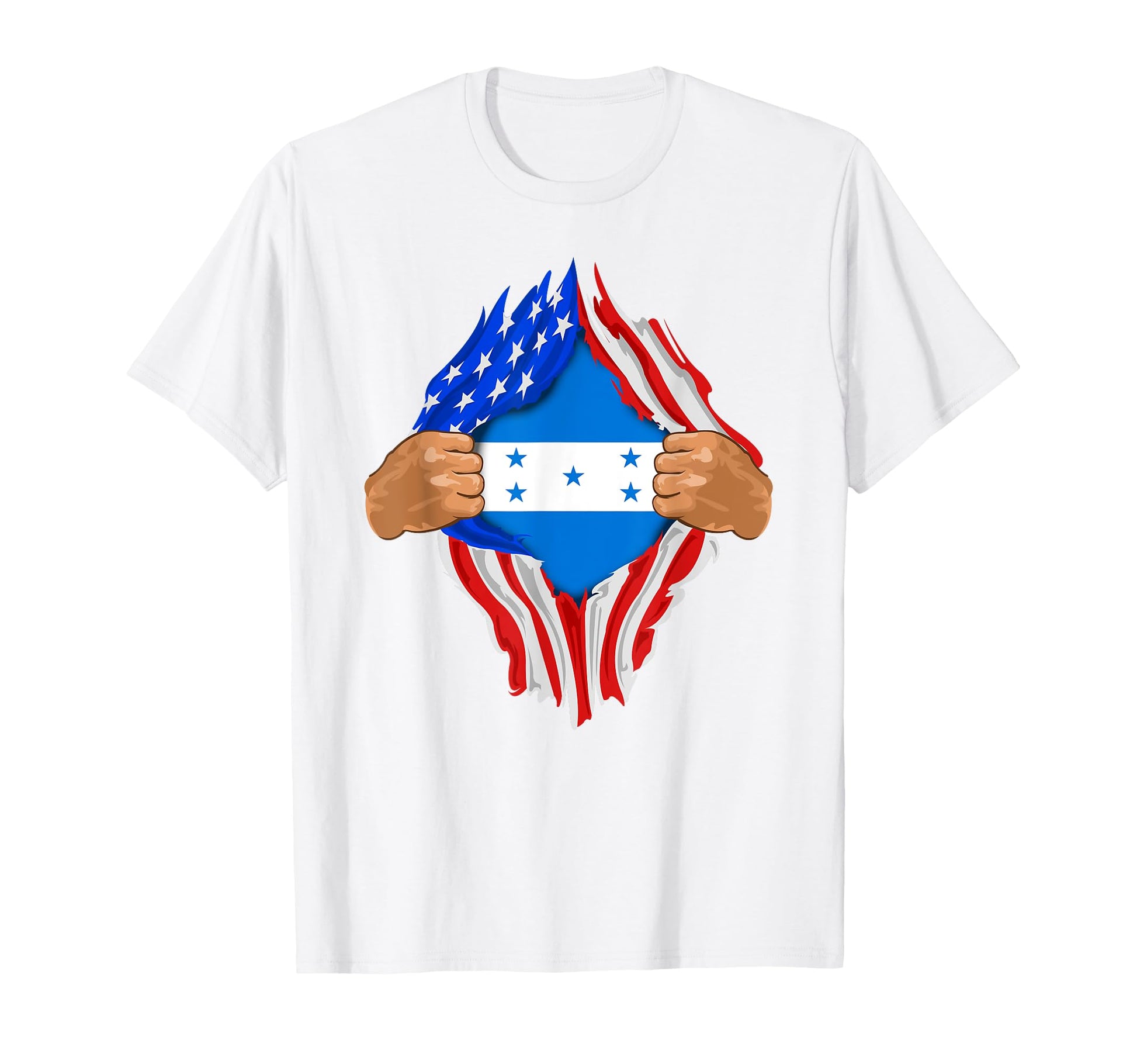 Honduran Blood Inside Me Honduras Flag T-Shirt - Fun Novelty Design Unisex - T-Shirt, Sweatshirt, Hoodie