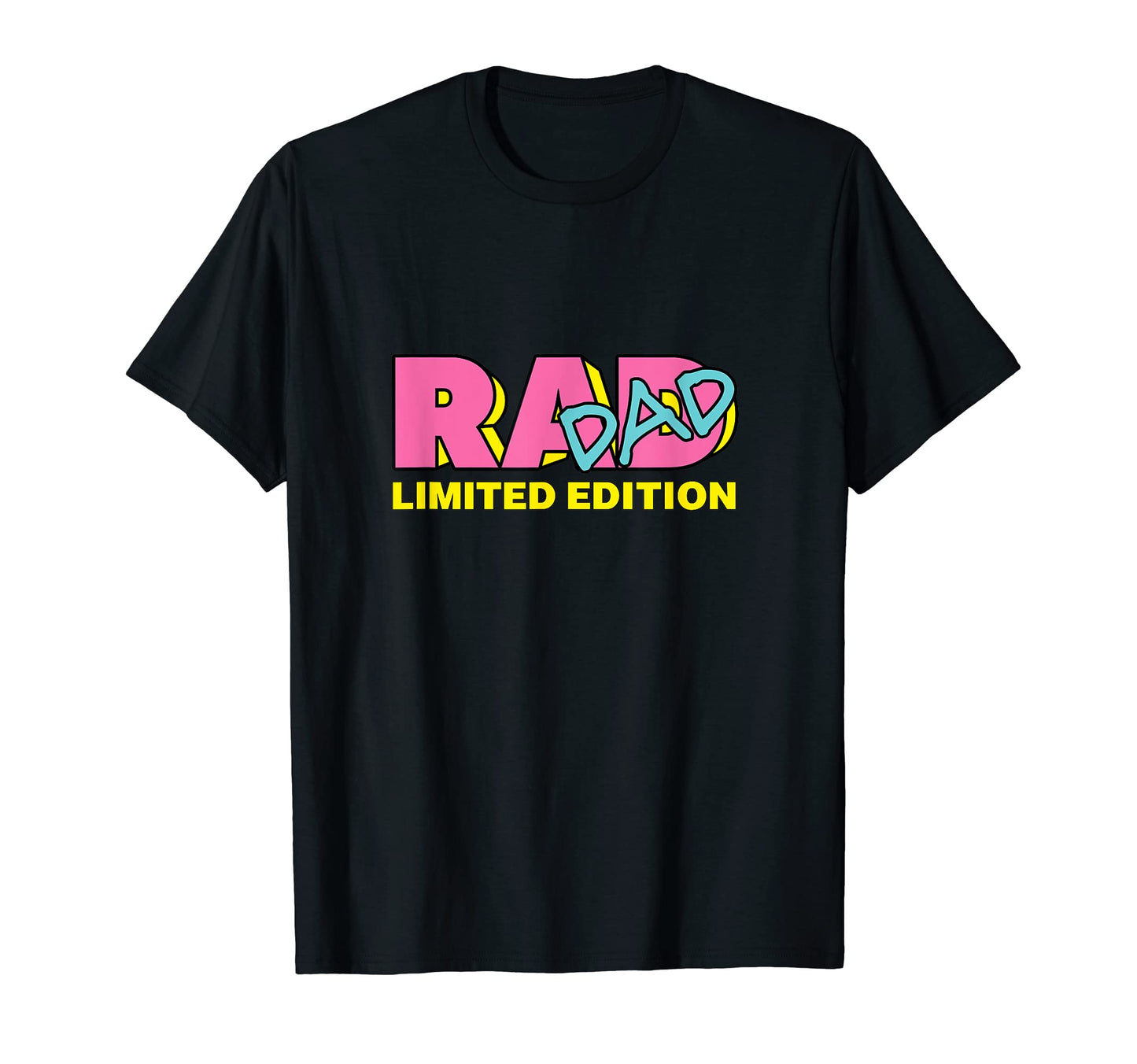Rad Dad Radical 1980S Music Video T-Shirt - Fun Novelty Design for Adults - T-Shirt, Sweatshirt, Hoodie