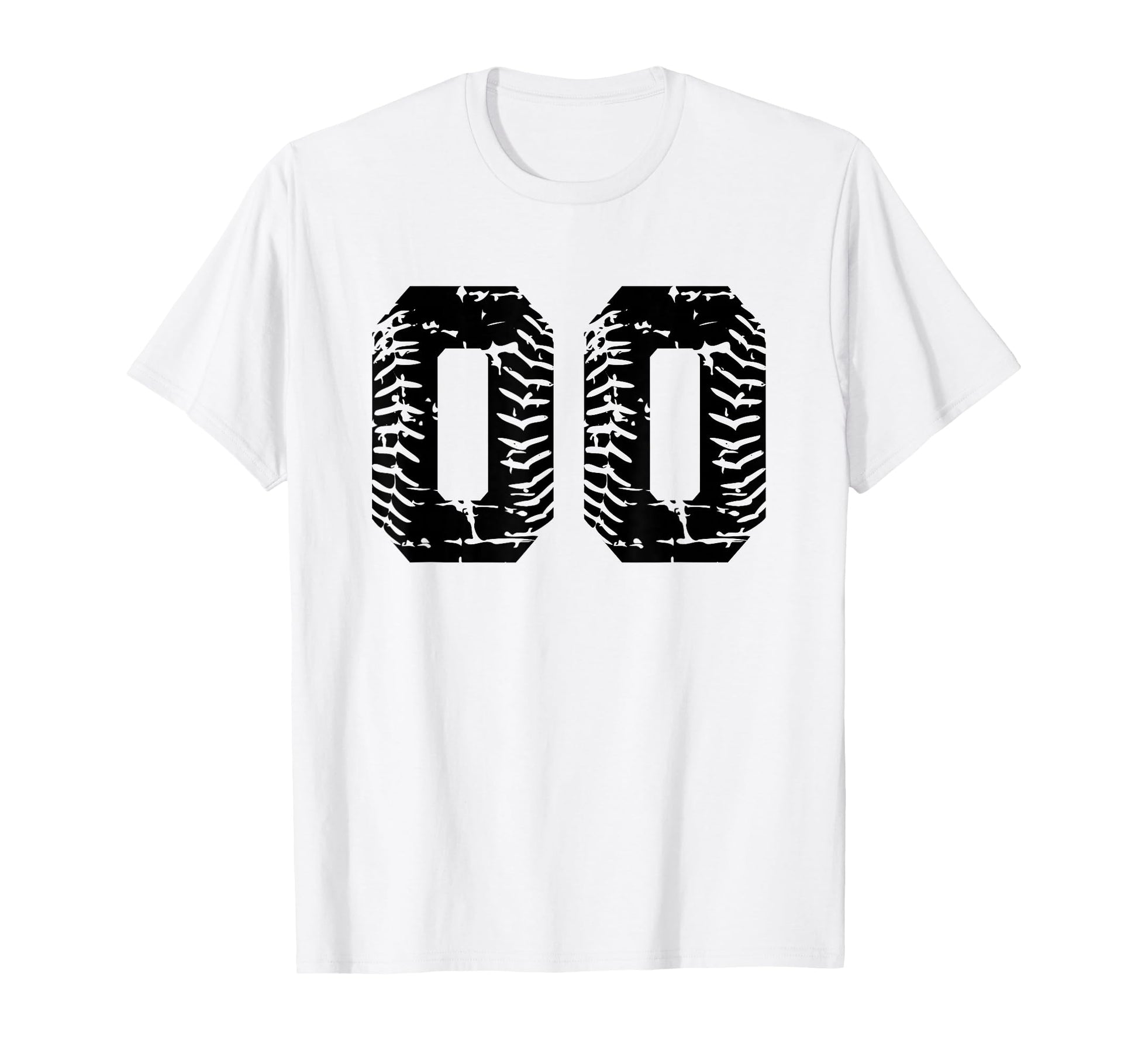 Baseball Softball Number 00 T-Shirt - Novelty Apparel for Adults - T-Shirt, Sweatshirt, Hoodie