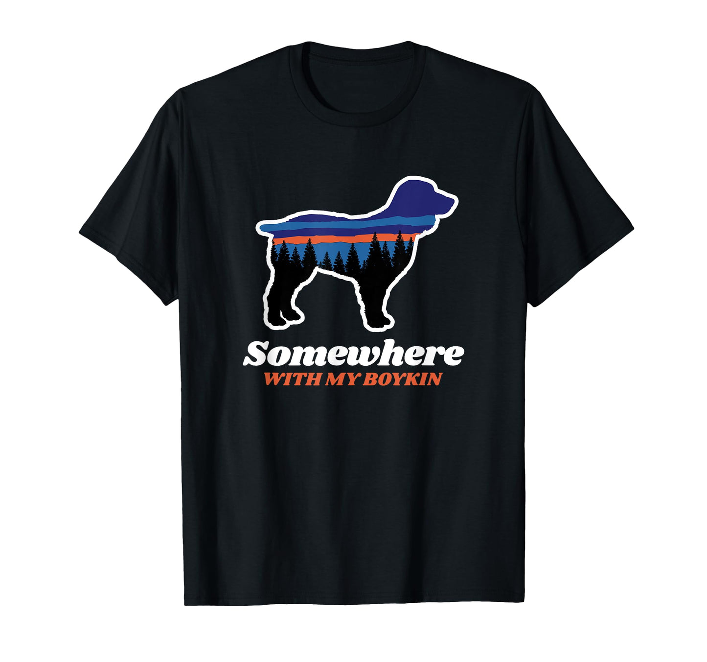 Somewhere My Boykin Camping Hiking T-Shirt - Minimalist Print for Adults - T-Shirt, Sweatshirt, Hoodie