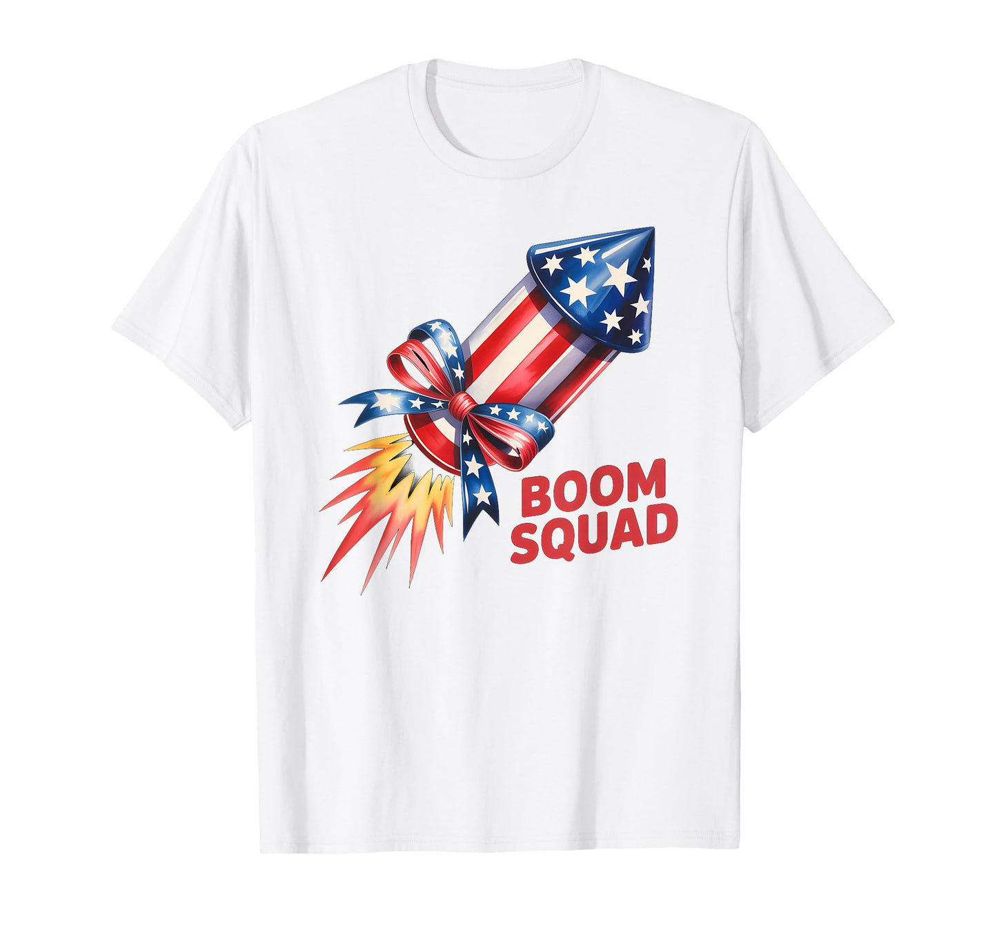 Funny Boom Squad Firework America T-Shirt - Aesthetic Graphic Unisex - T-Shirt, Sweatshirt, Hoodie