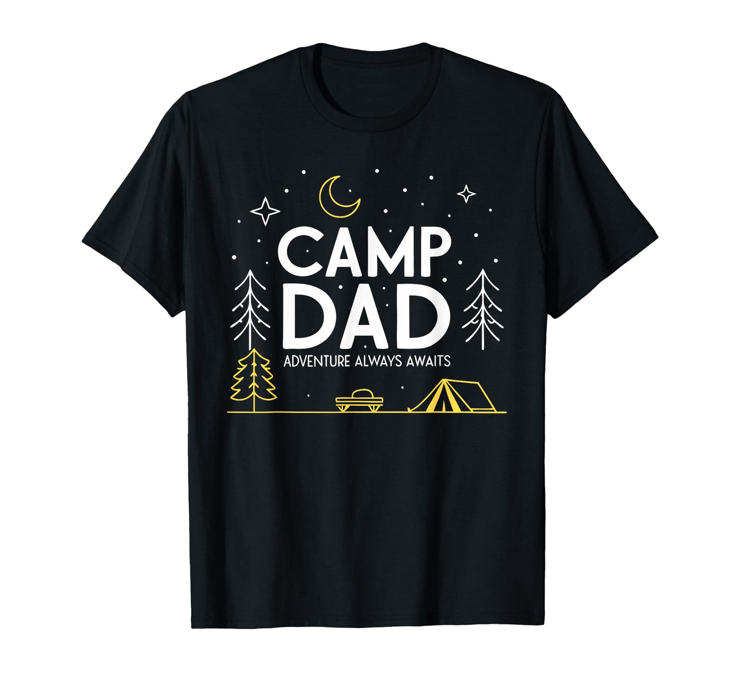 Camping Fathers Day Camp Dad T-Shirt - Custom Art Print Men Women - T-Shirt, Sweatshirt, Hoodie
