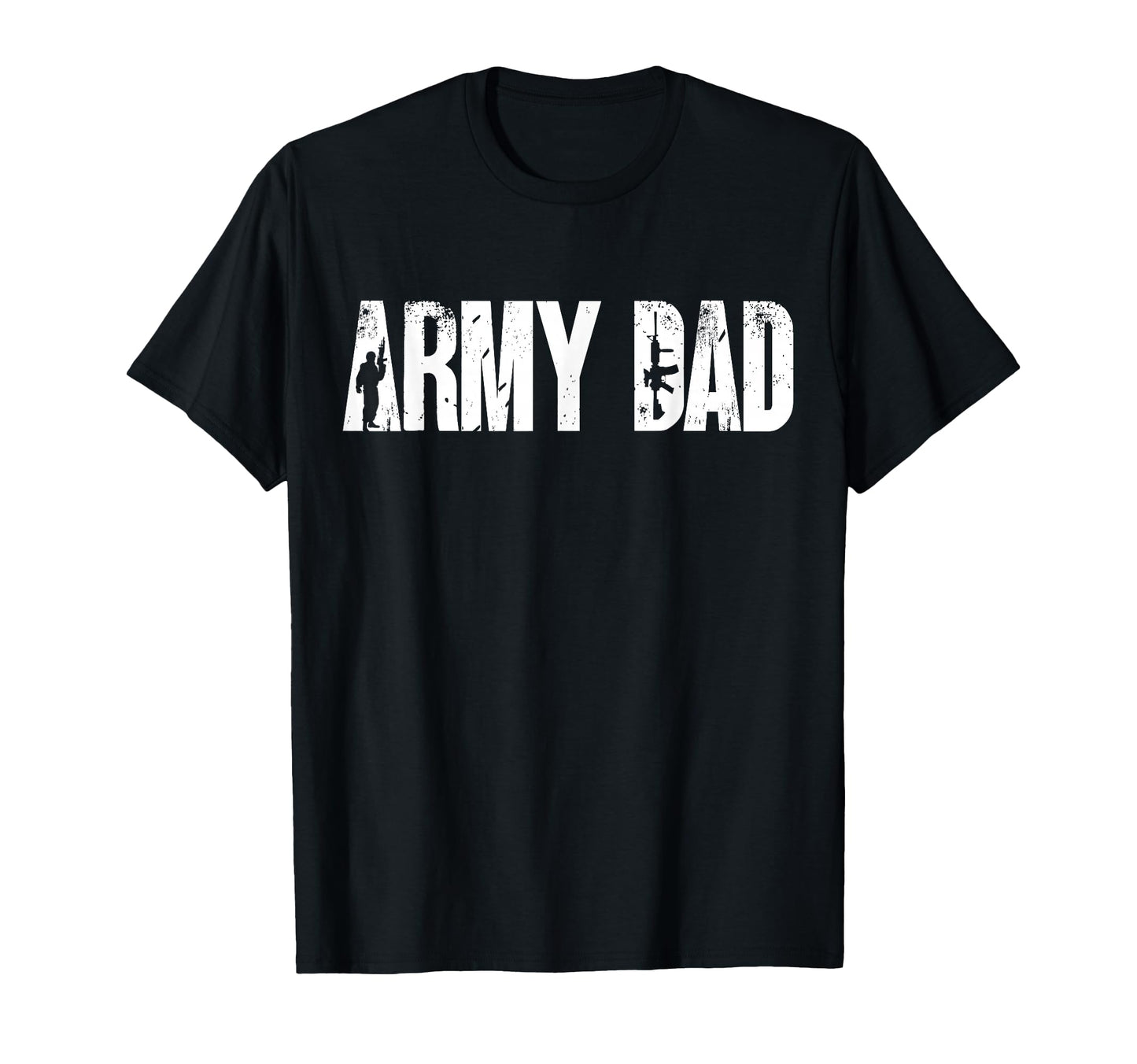 Army Dad Military Typography T-Shirt - Custom Art Print for Adults - T-Shirt, Sweatshirt, Hoodie