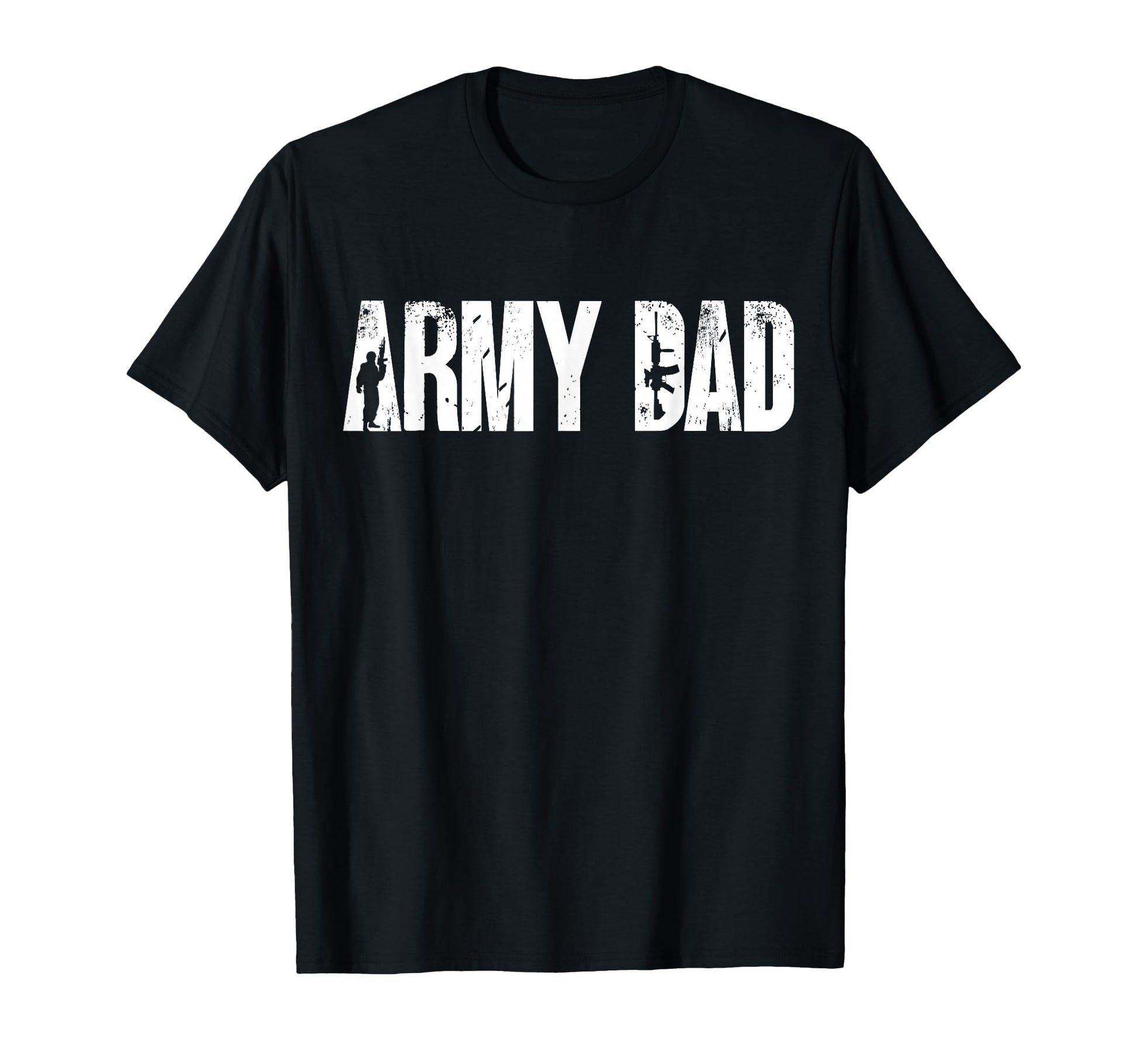 Army Dad Military Typography T-Shirt - Custom Art Print for Adults - T-Shirt, Sweatshirt, Hoodie