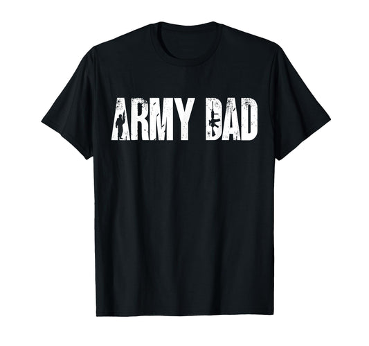 Army Dad Military Typography T-Shirt - Custom Art Print for Adults - T-Shirt, Sweatshirt, Hoodie