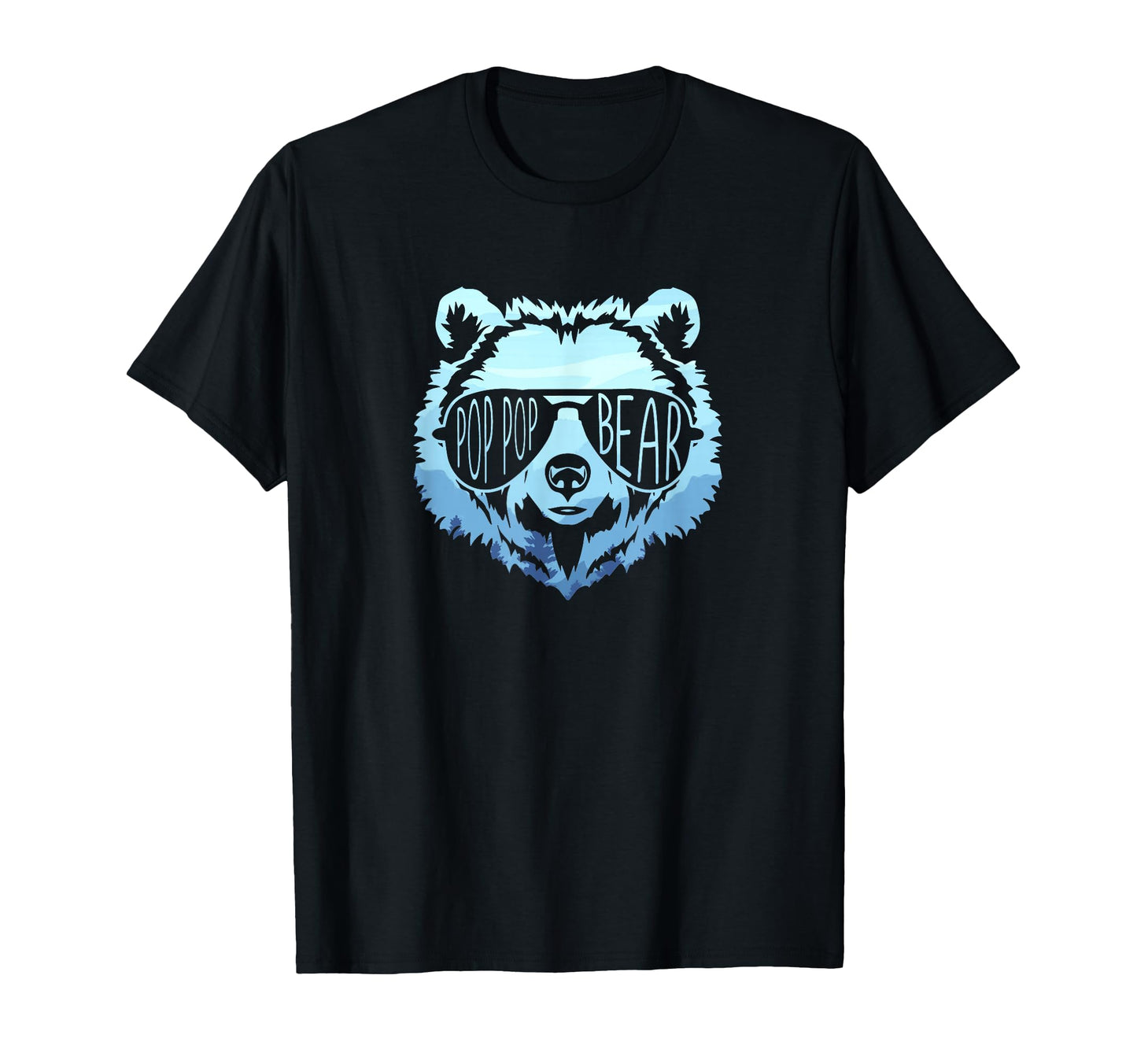 Pop Pop Bear Reflection Sunglasses T-Shirt - Casual Everyday Wear Unisex - T-Shirt, Sweatshirt, Hoodie