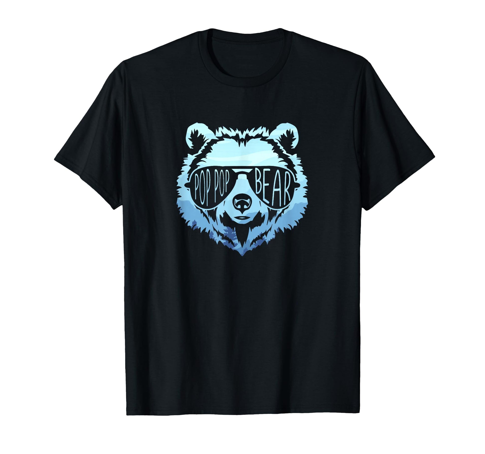 Pop Pop Bear Reflection Sunglasses T-Shirt - Casual Everyday Wear Unisex - T-Shirt, Sweatshirt, Hoodie